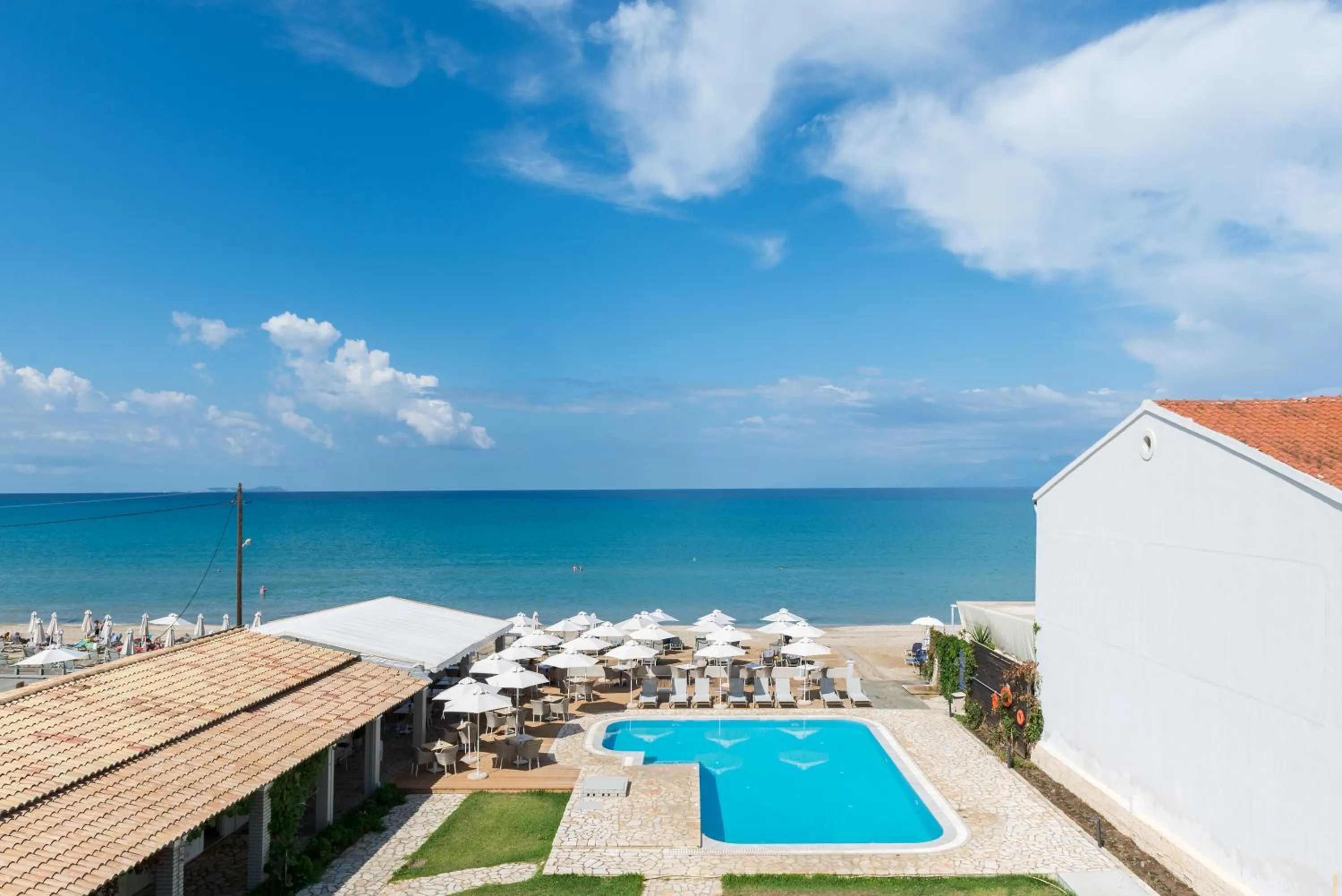 Swimming pool in Filorian Hotel Apartments