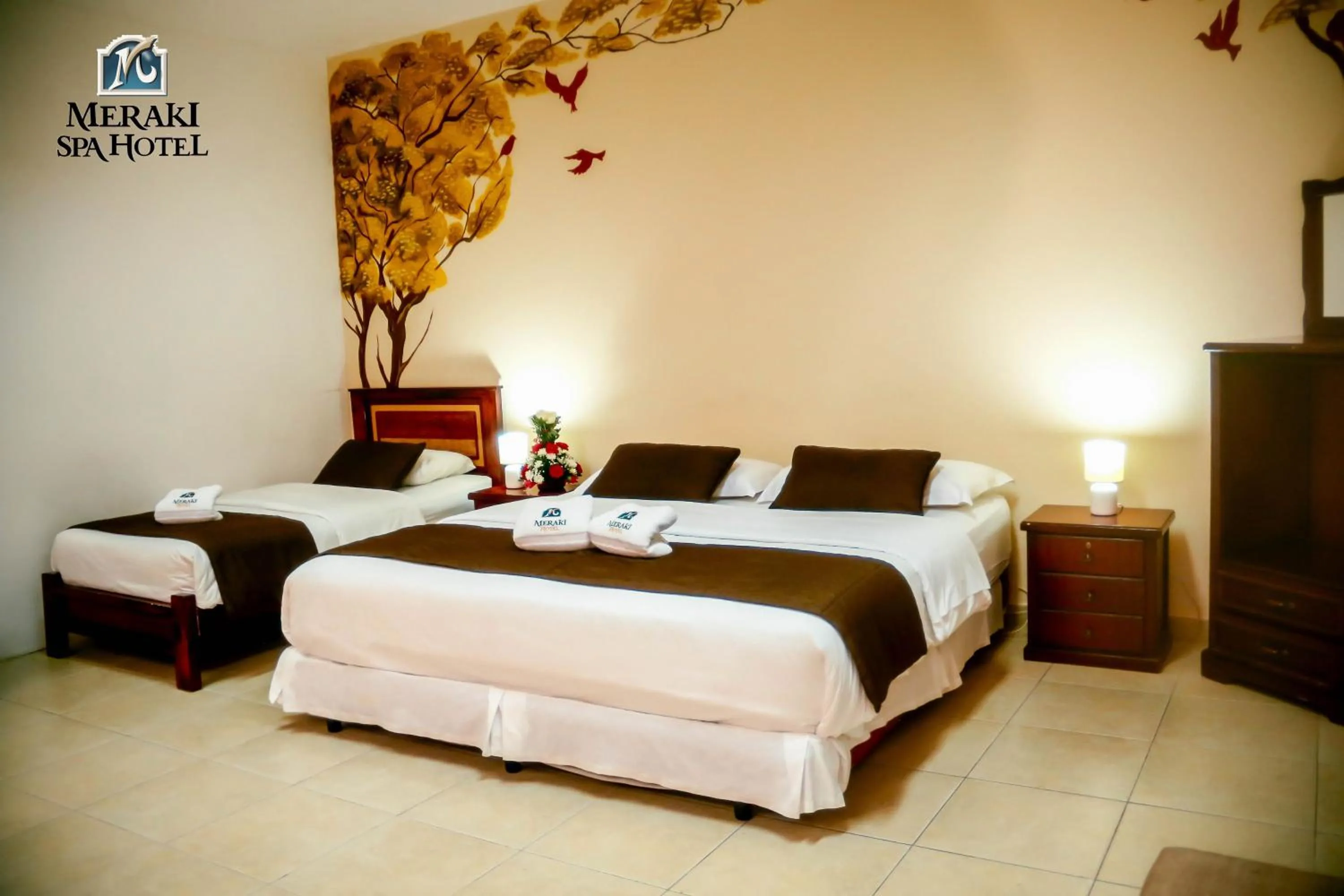 Bed in Meraki Hotel