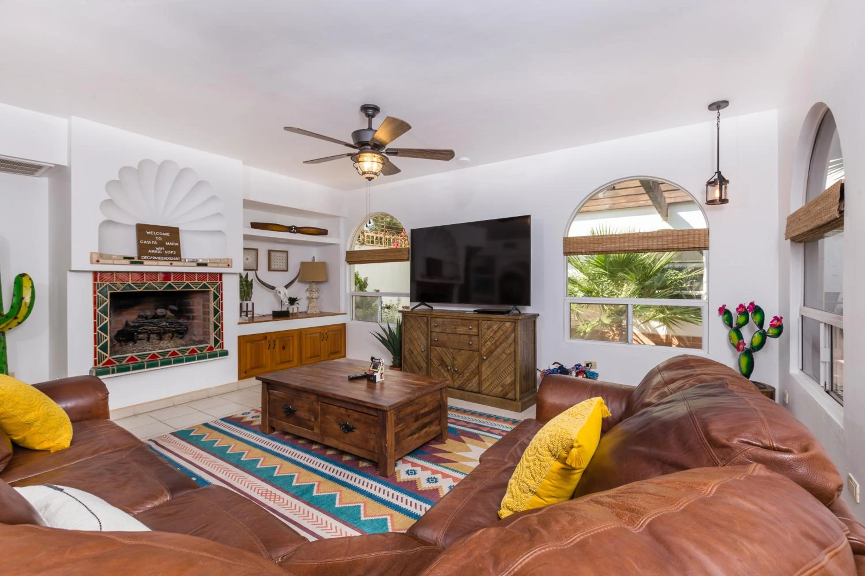 Seating area in Casita de Maria by Kivoya