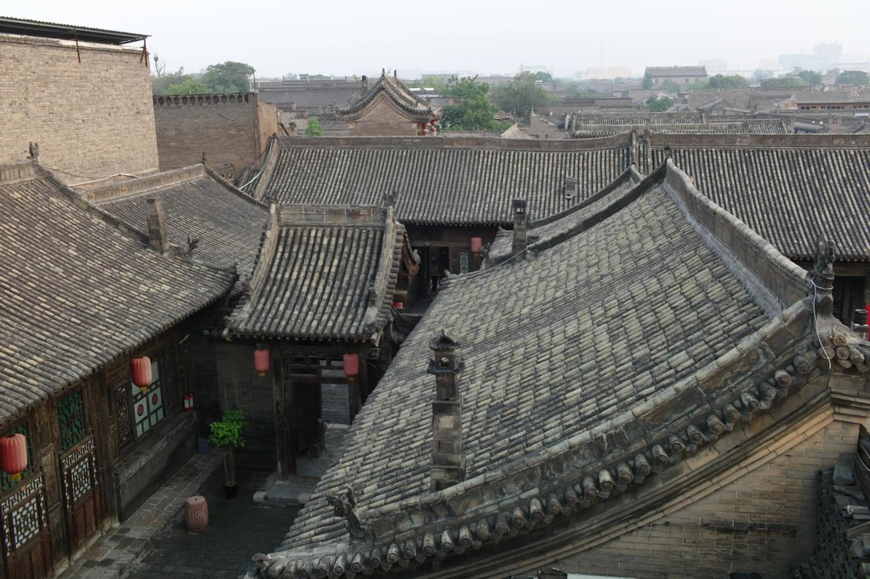 Bird's eye view in Pingyao Yide Hotel