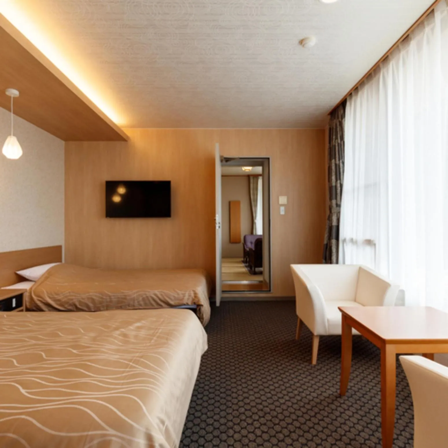 Bed in Umemura Ryokan Uguisutei