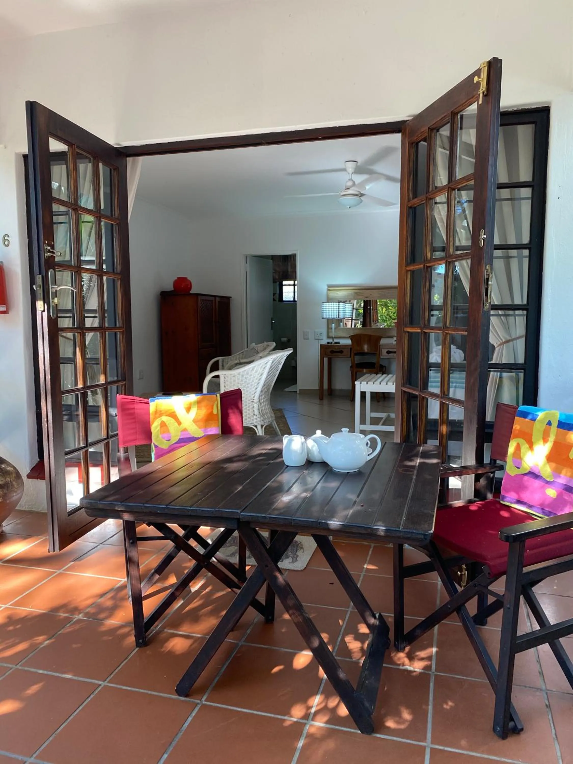 Patio in St Lucia Eco Lodge