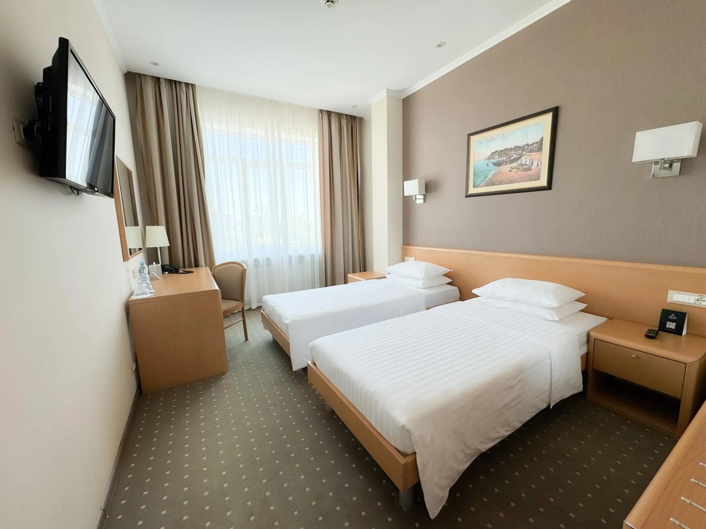 Bed in Alexandrovskiy Hotel