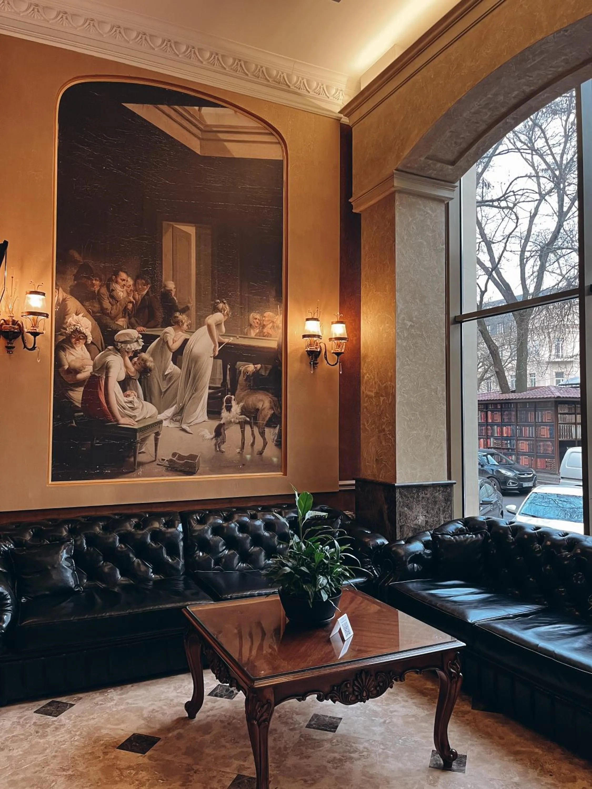 Lobby or reception in Alexandrovskiy Hotel