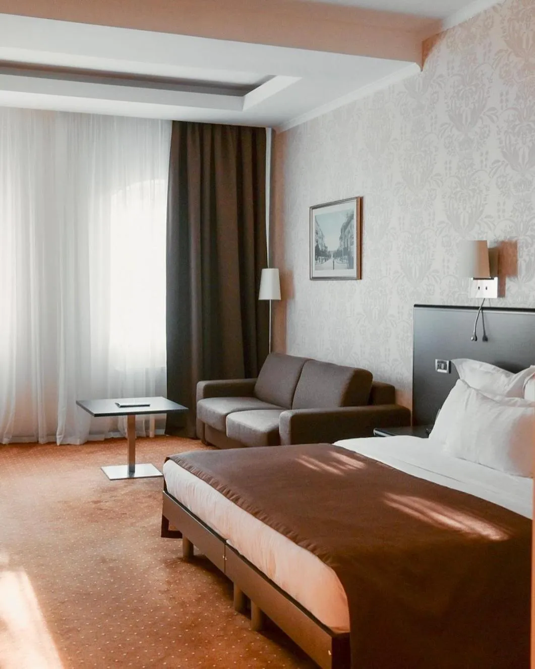 Bed in Alexandrovskiy Hotel