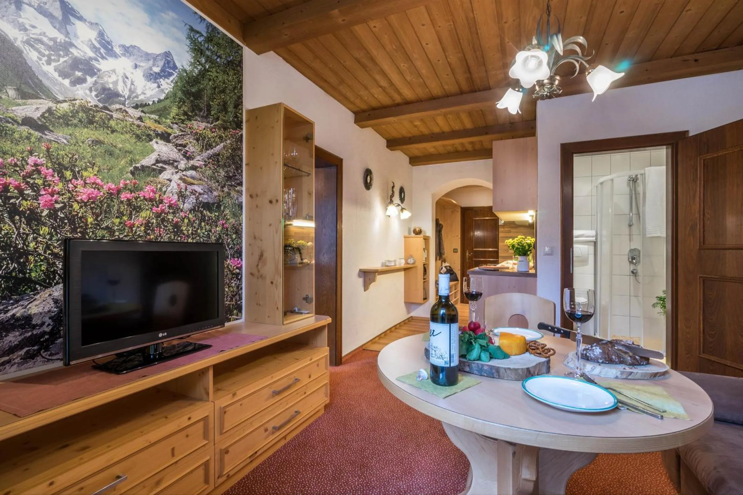 Seating area in Aparthotel Gallahaus