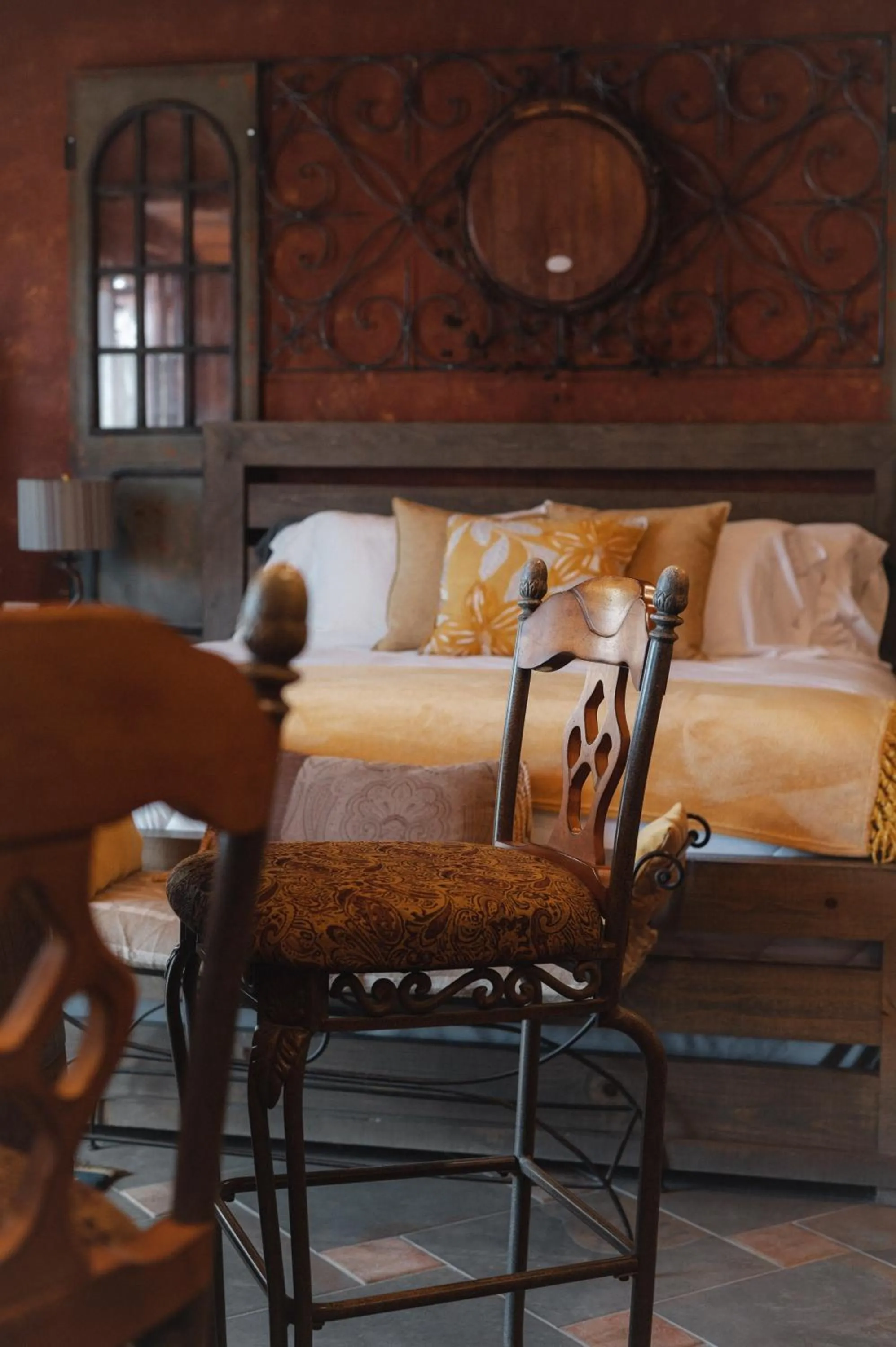 Seating area in Viña Calabria