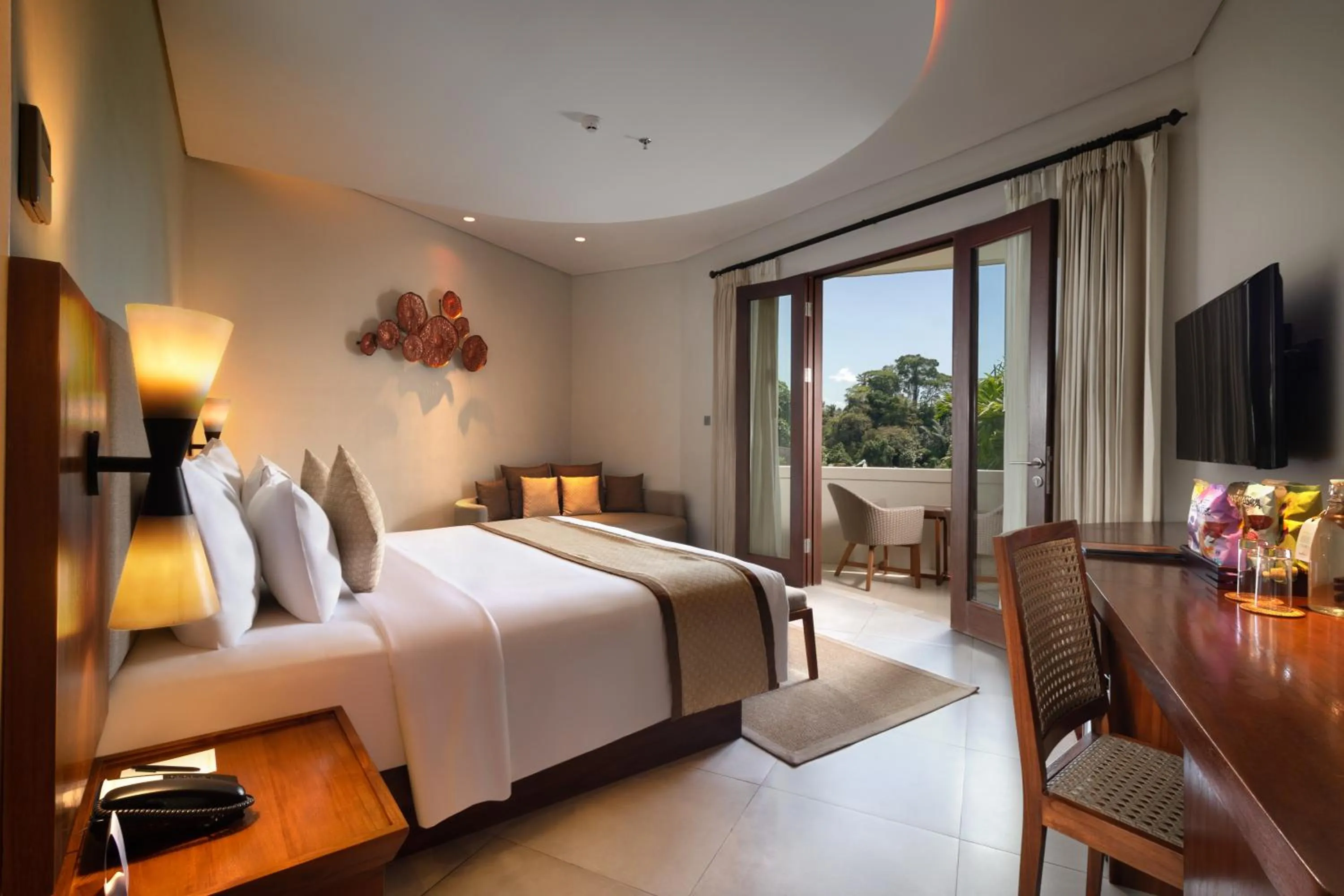 Bedroom, Bed in tanadewa Resort Ubud Bali by Cross Collection