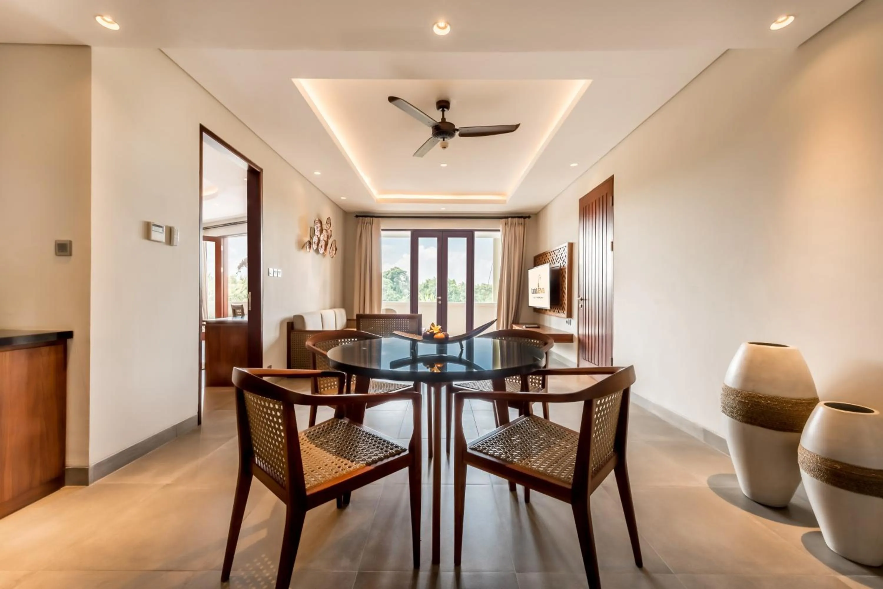 Living room in tanadewa Resort Ubud Bali by Cross Collection