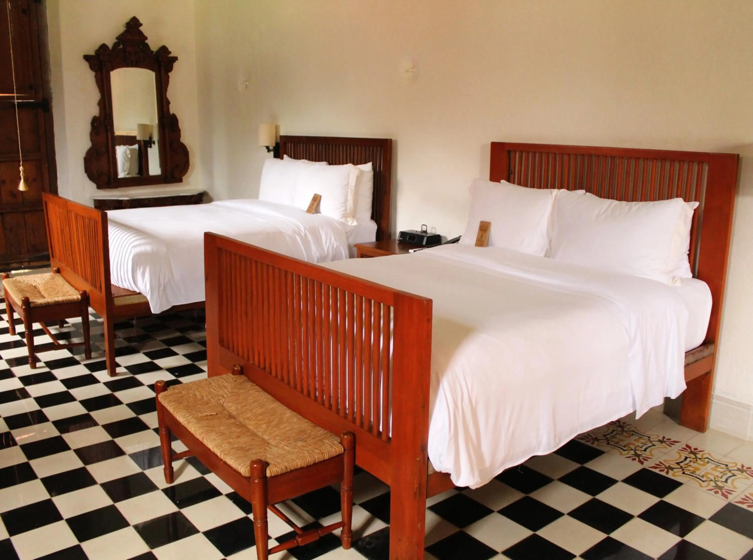 Bed in Hacienda Temozon Sur