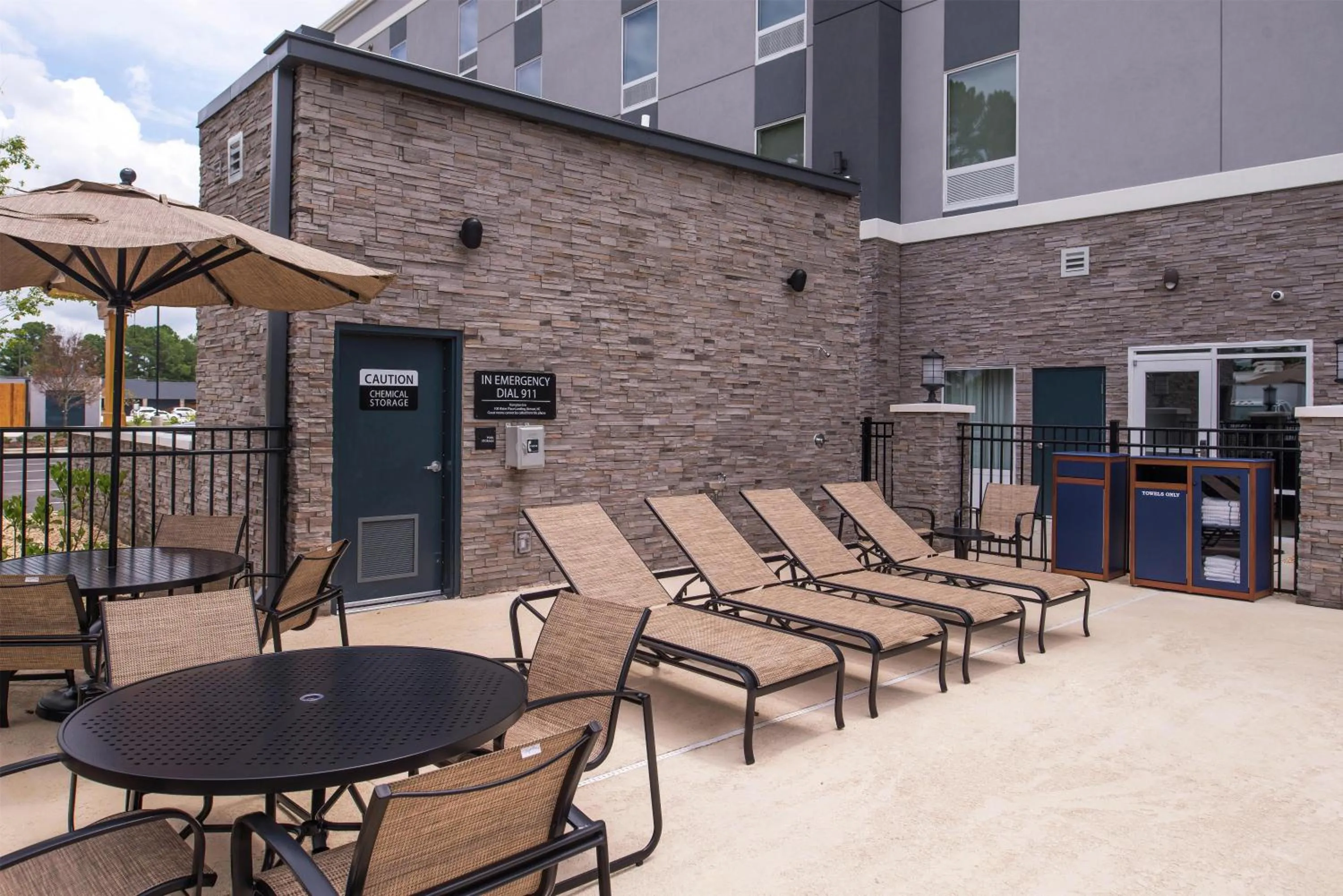 Pool view in Hampton Inn Benson