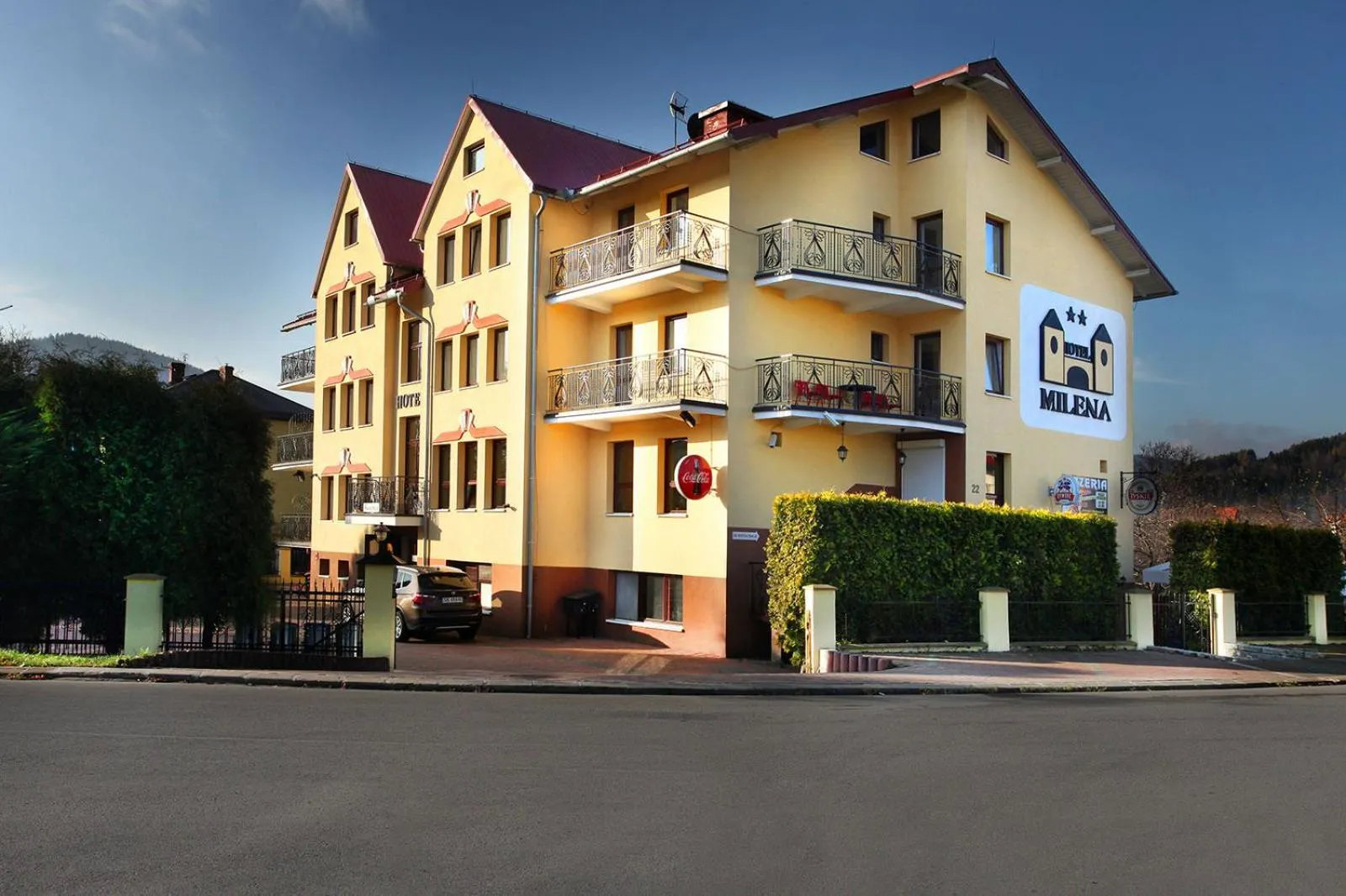 Facade/entrance in Hotel Milena