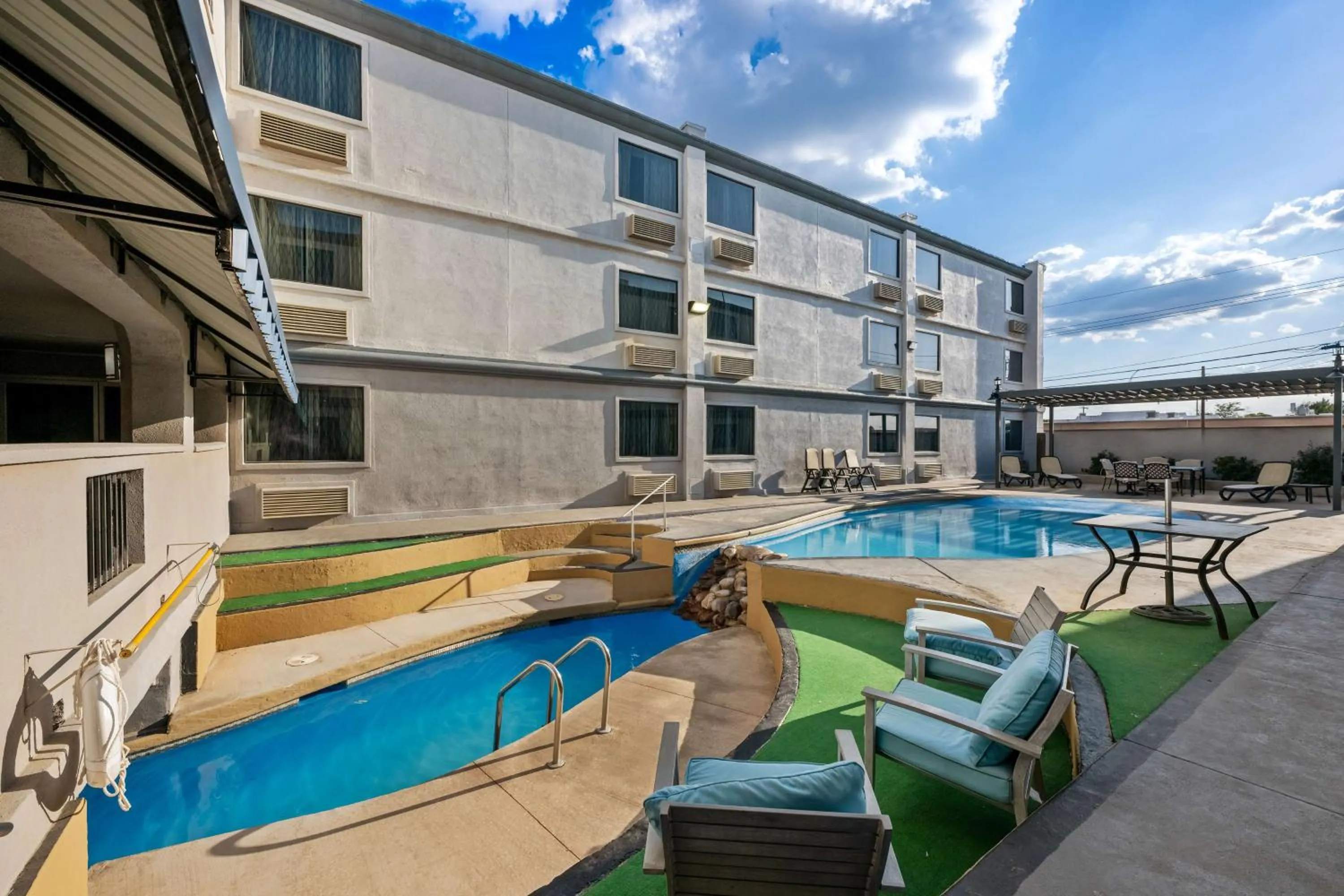 Pool view in SureStay Plus Hotel by Best Western Lubbock Medical Center