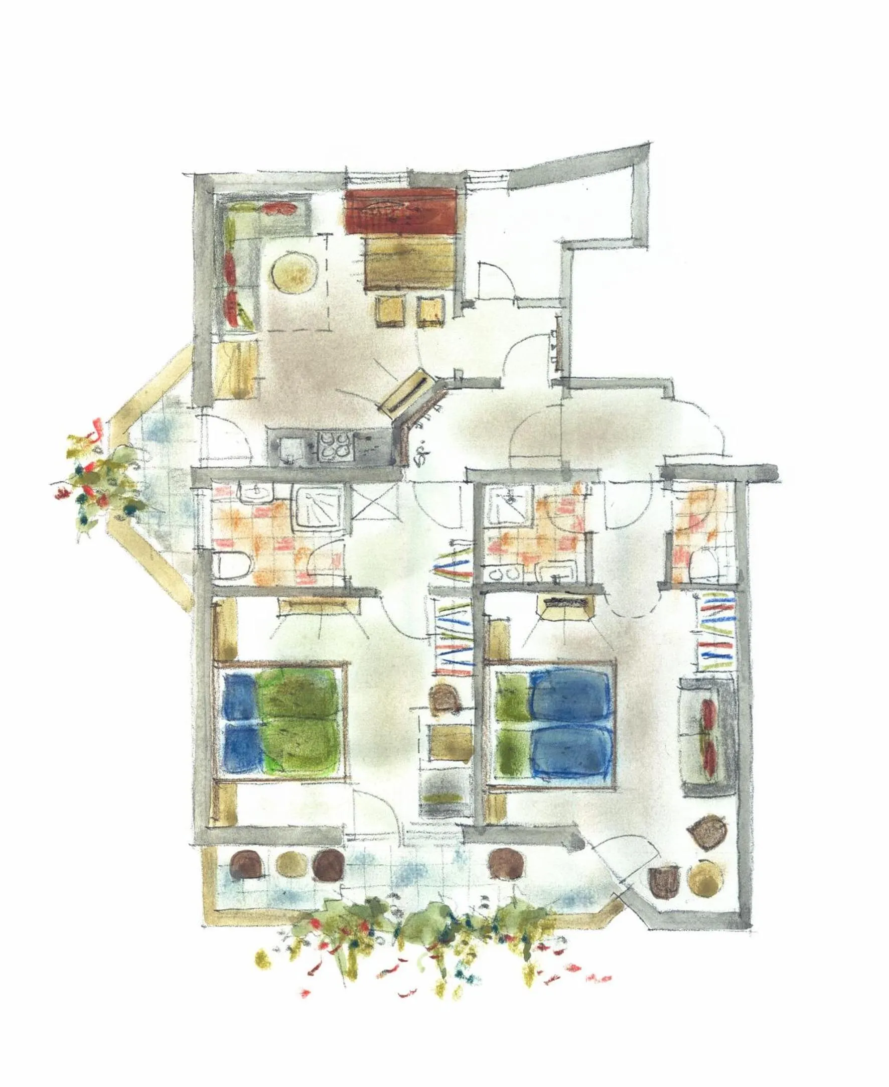 Floor plan in Sportapart Garni Mallaun