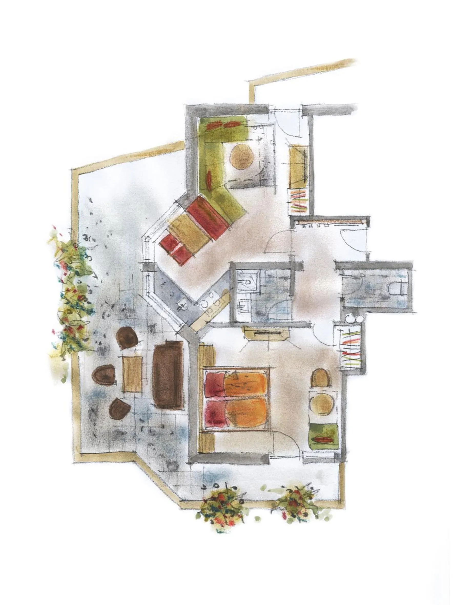Floor plan in Sportapart Garni Mallaun