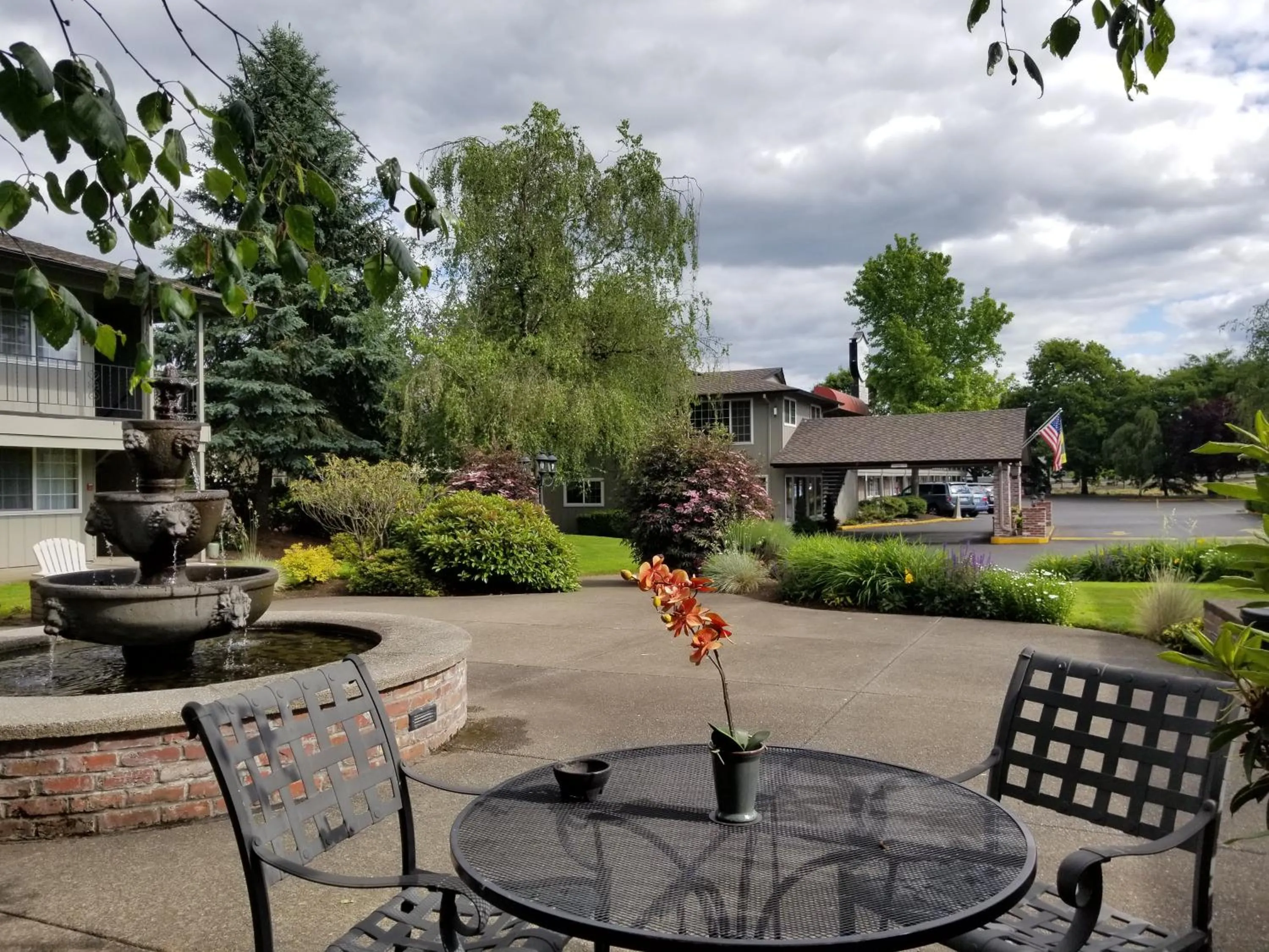 Patio in Village Inn