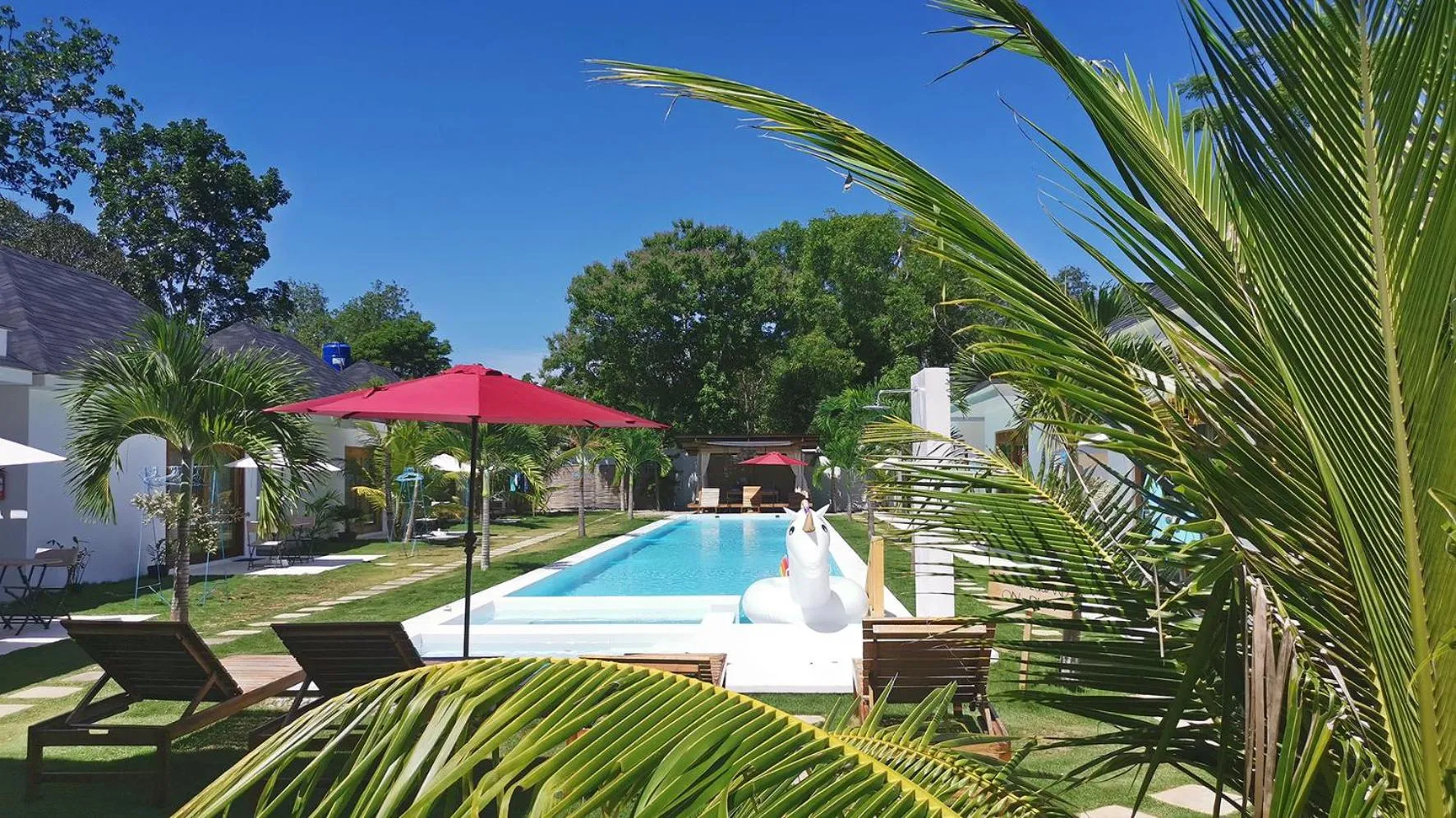 Pool view in Island World Panglao