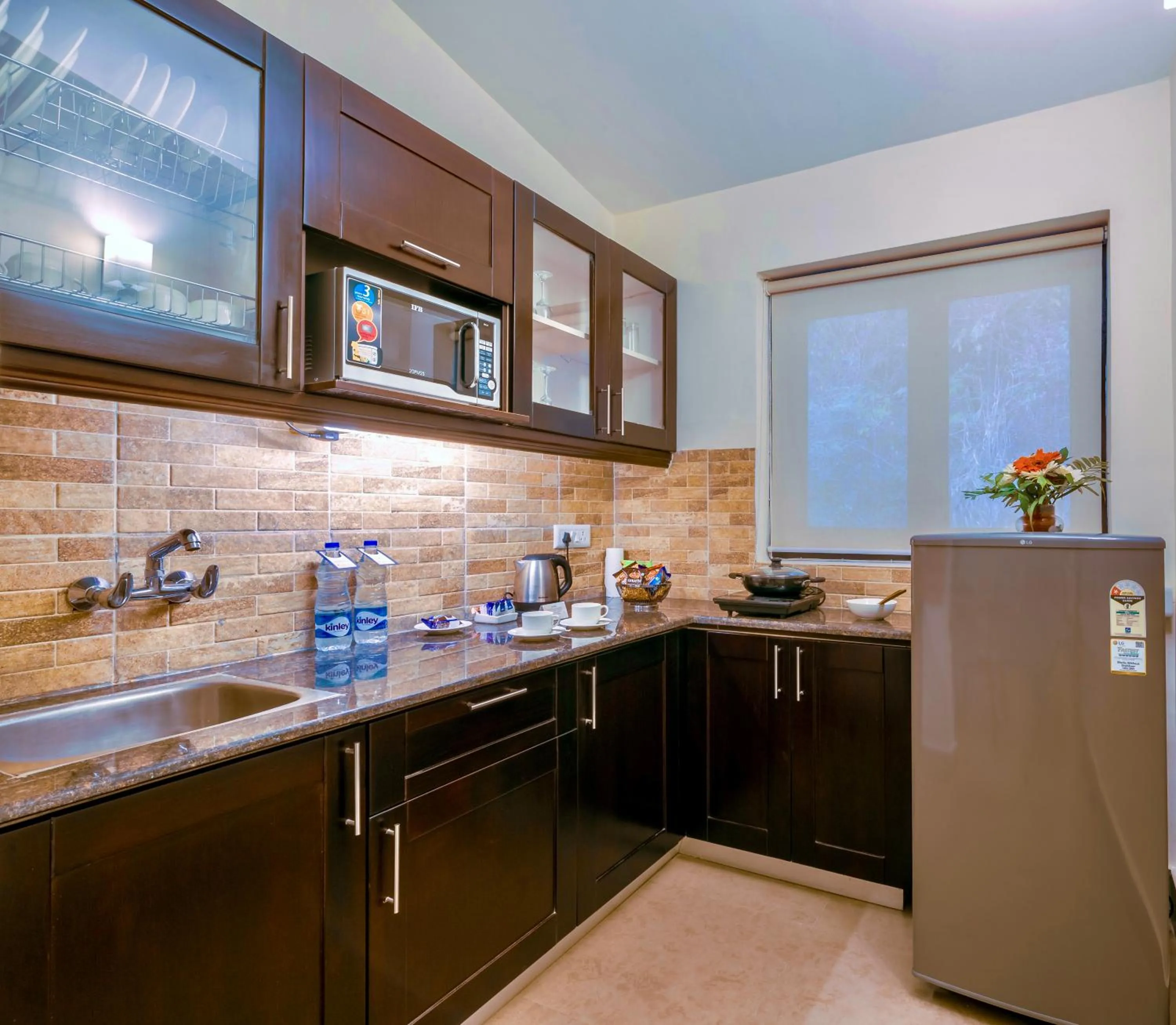 Kitchen or kitchenette in Rosewood Retreat Bhimtal