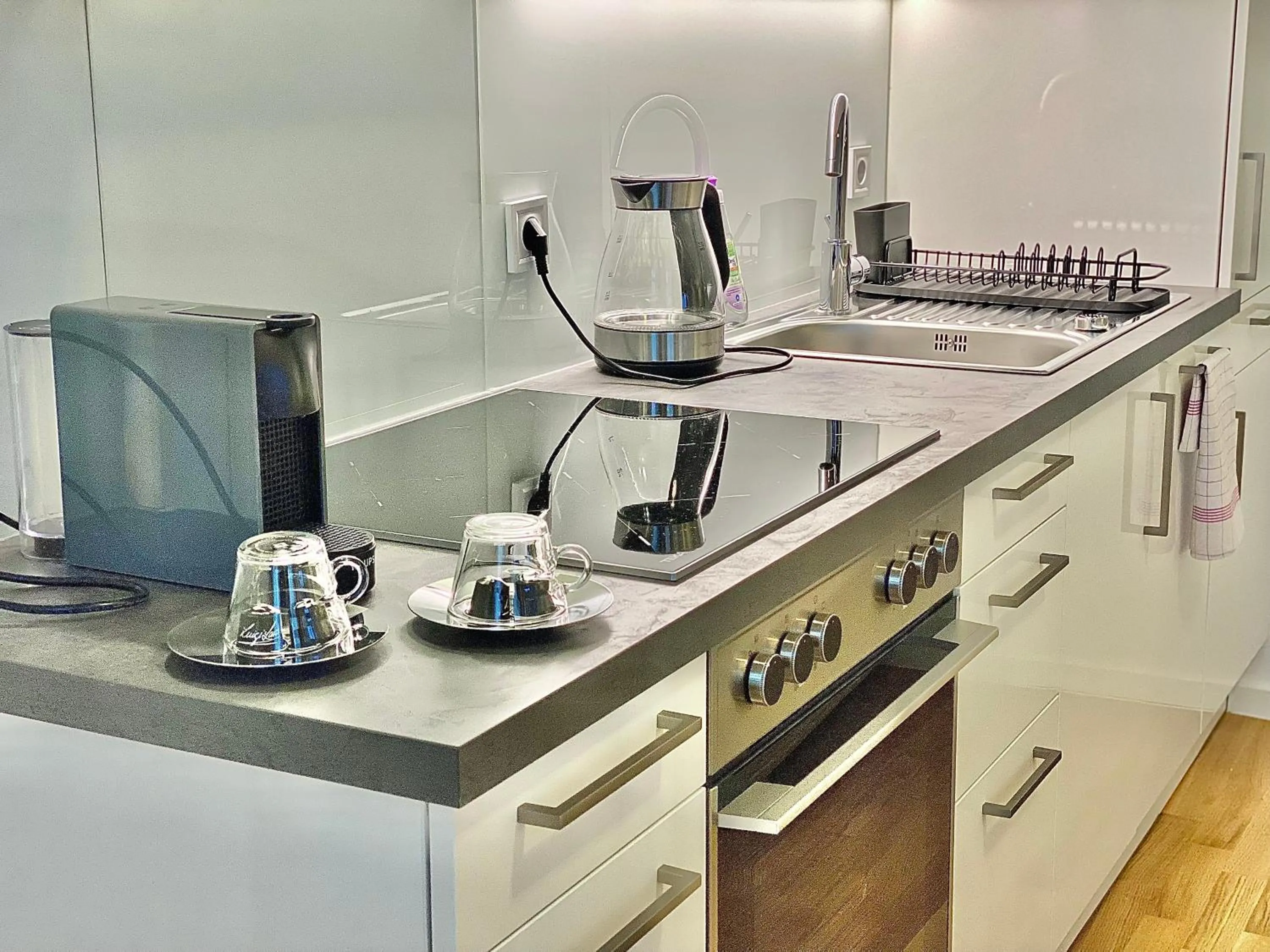 kitchen in Steiner Residences Vienna Taborstrasse