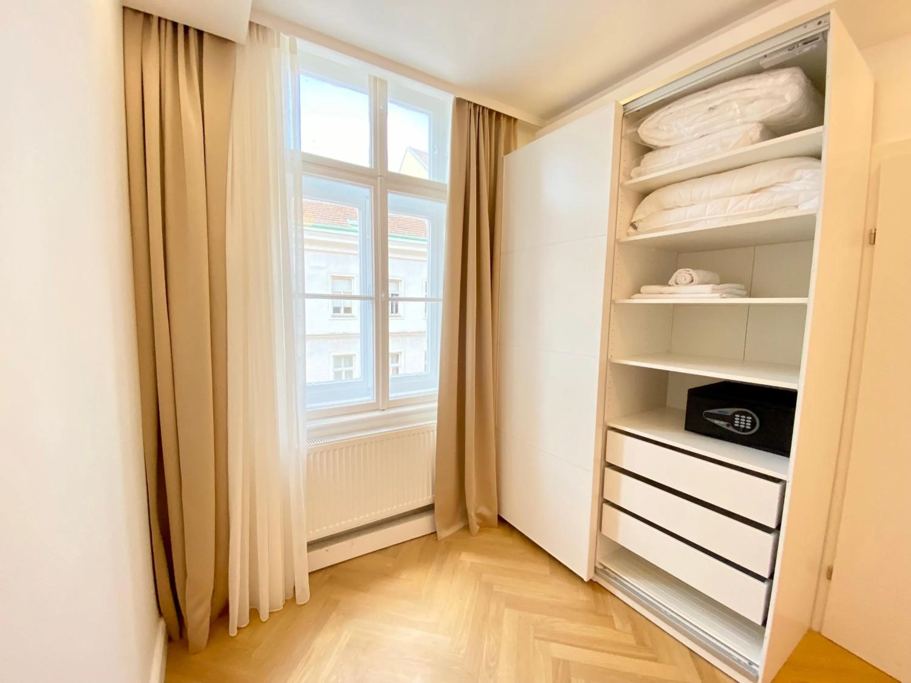 Bedroom in Steiner Residences Vienna Taborstrasse