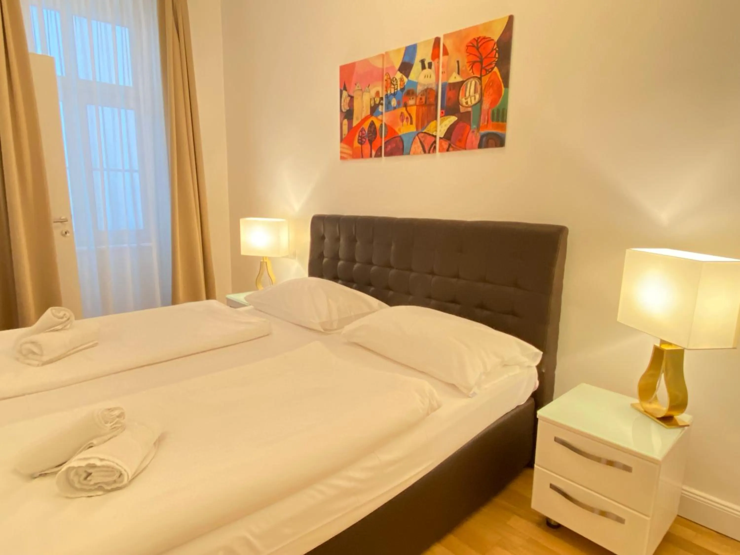 Bedroom, Bed in Steiner Residences Vienna Taborstrasse