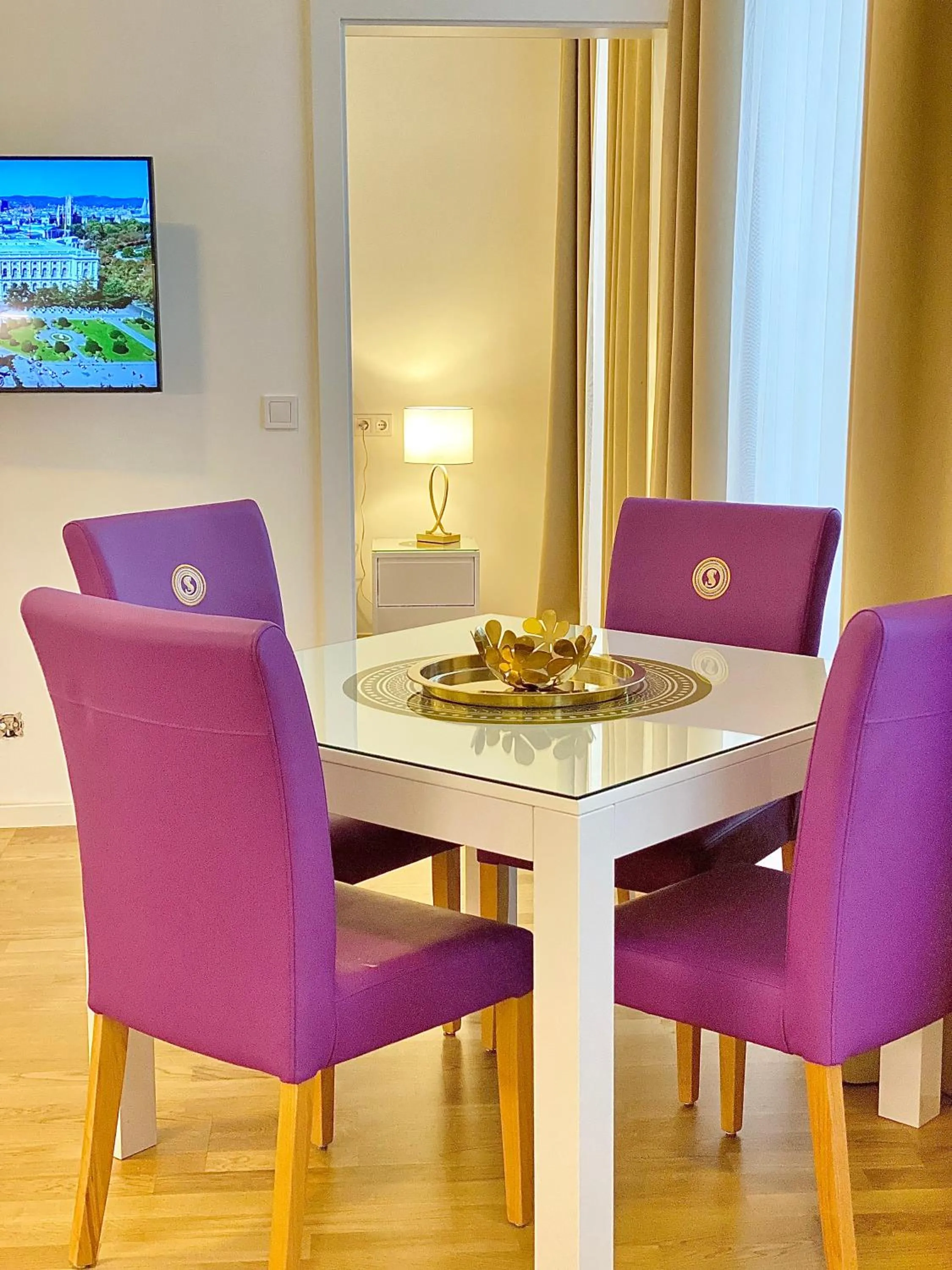 Dining area in Steiner Residences Vienna Taborstrasse