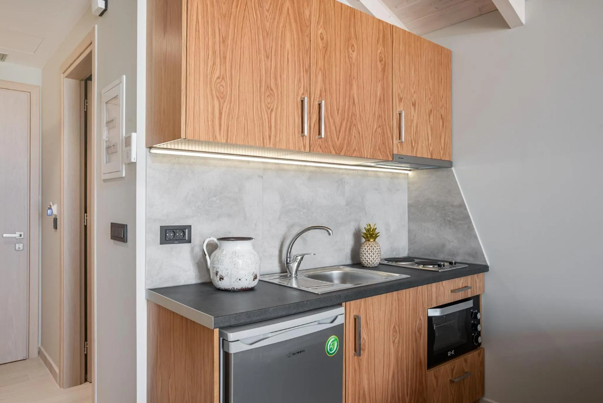 Kitchen or kitchenette in Alektor Luxury Apartments