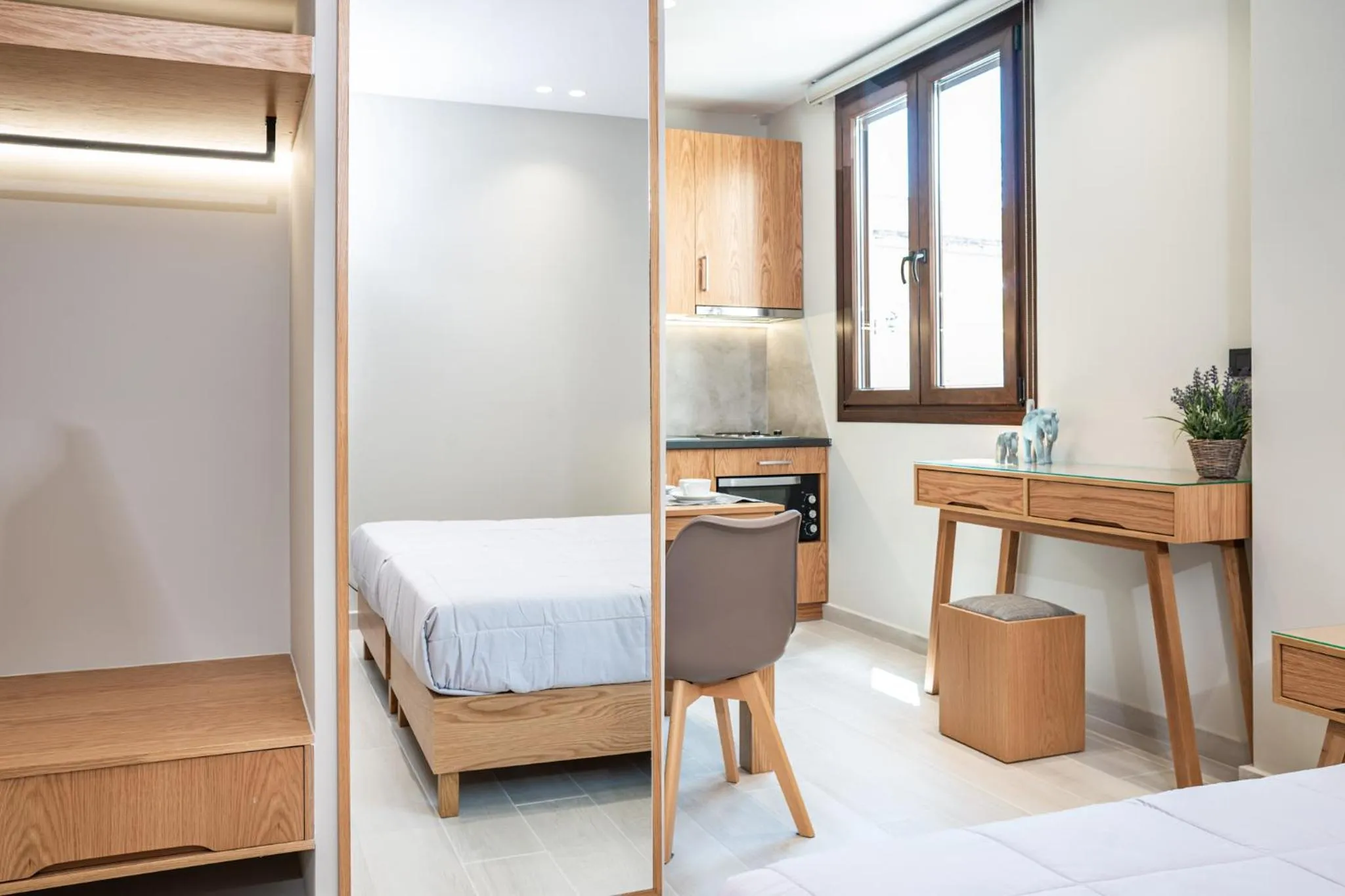 Kitchen or kitchenette, Bed in Alektor Luxury Apartments