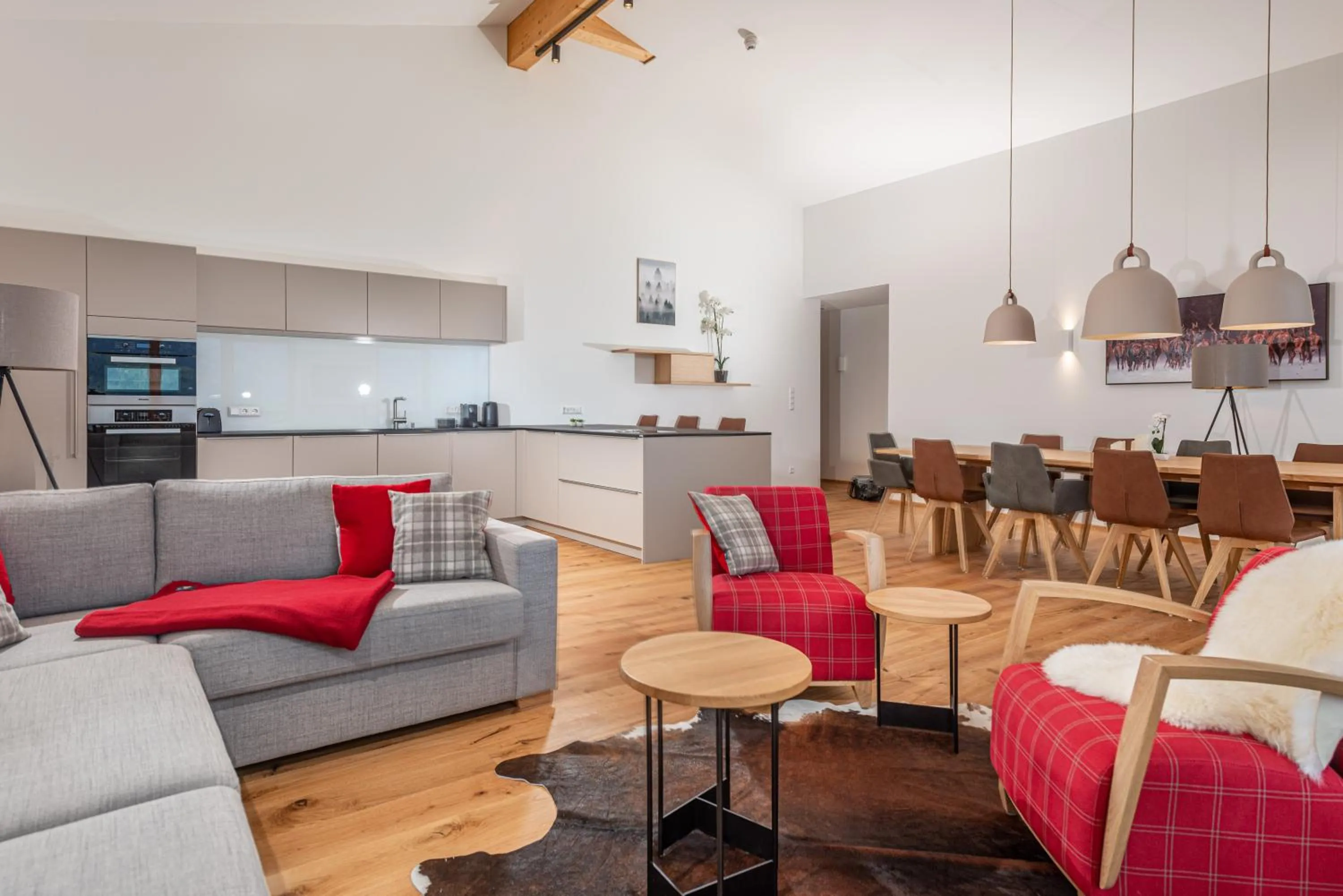 Living room in Skylodge Alpine Homes