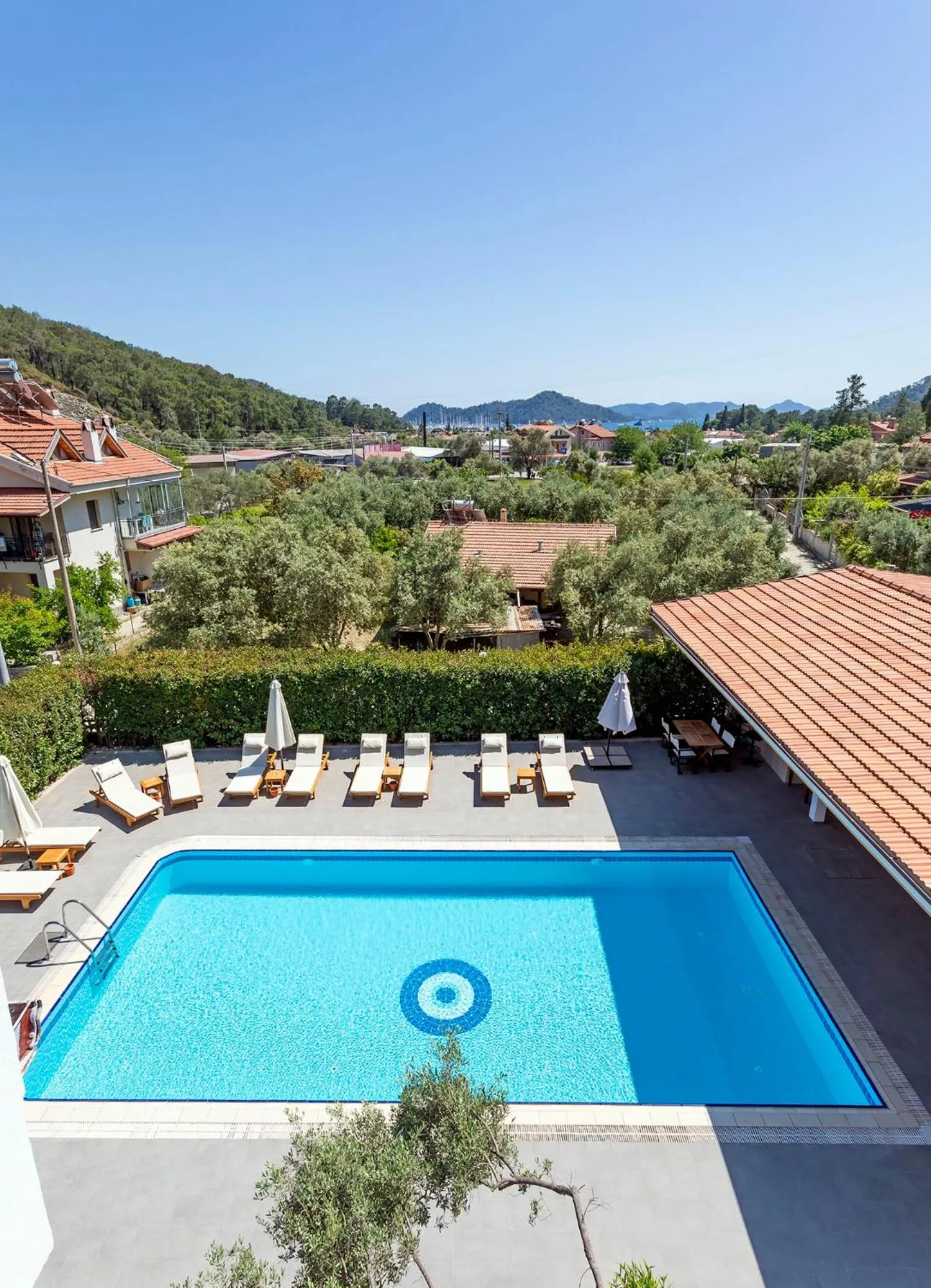 Pool view in Kerem Apart Hotel