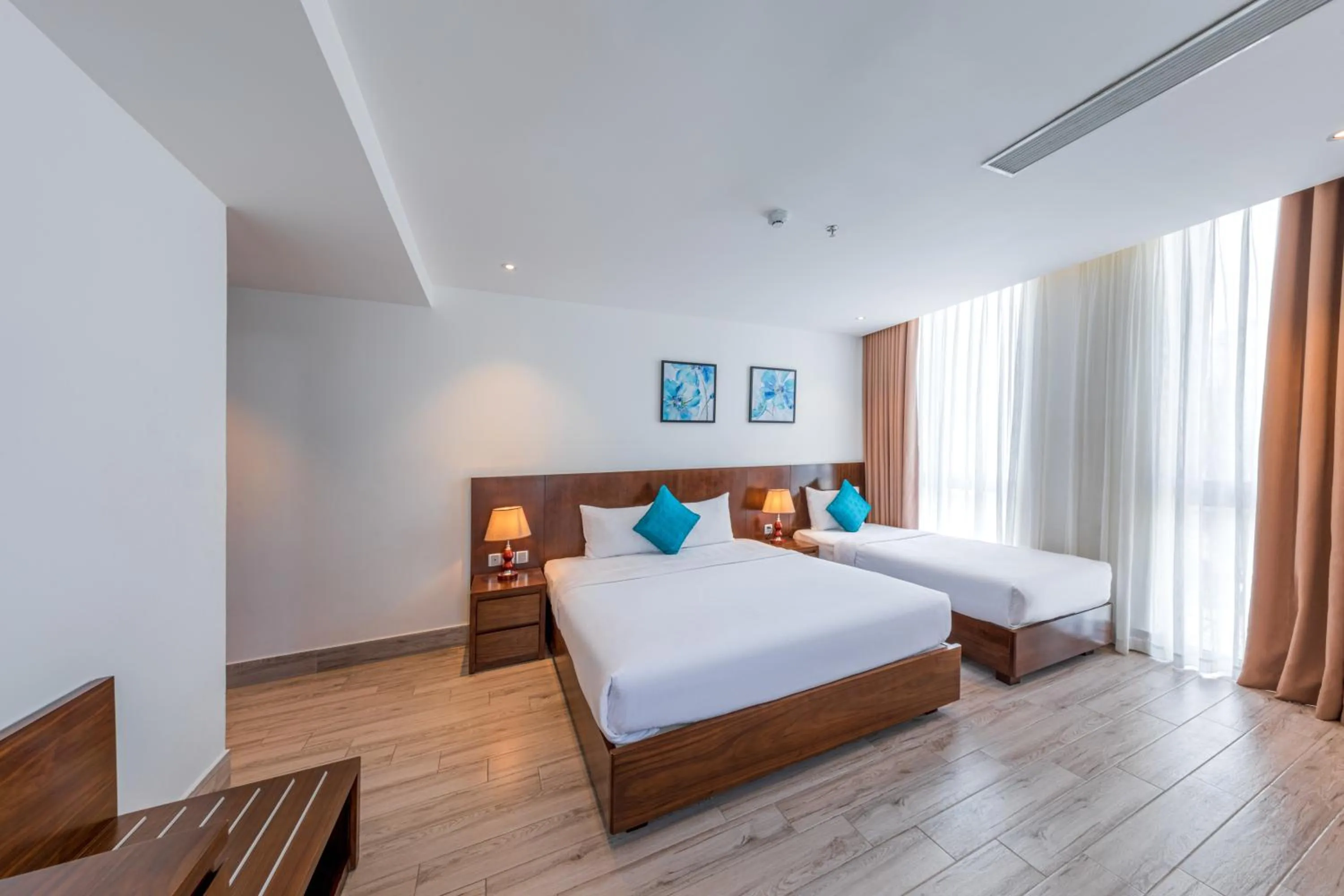 Bed in Greenery Hotel