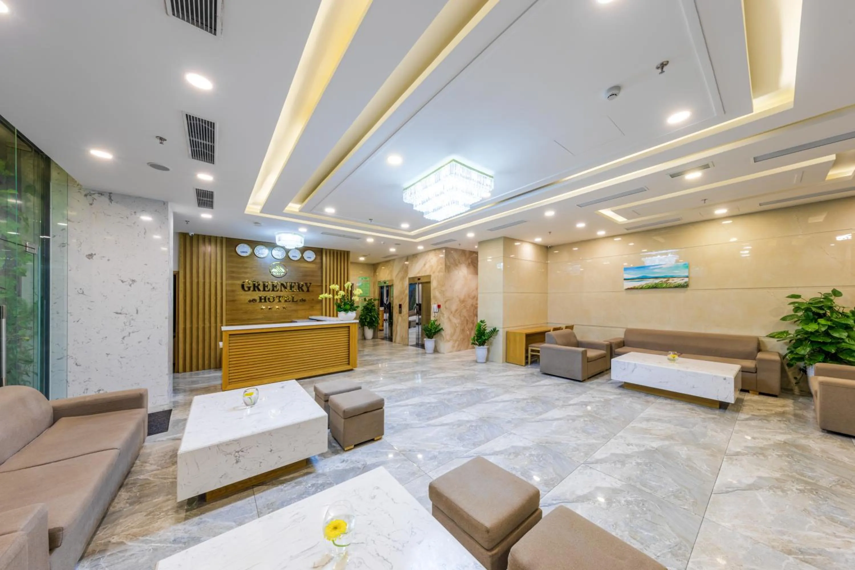 Lobby or reception in Greenery Hotel