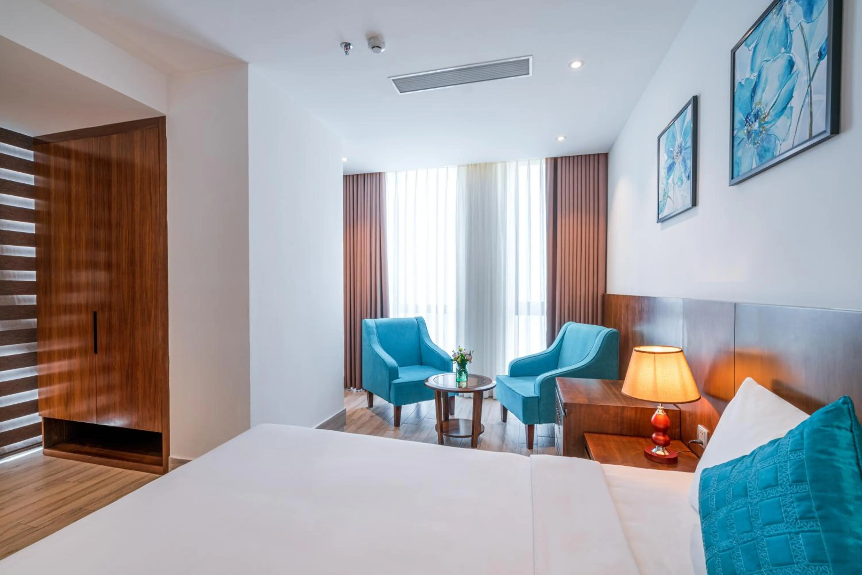 Bed in Greenery Hotel