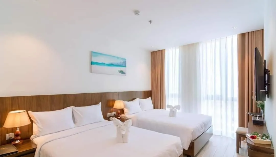 TV and multimedia, Bed in Greenery Hotel