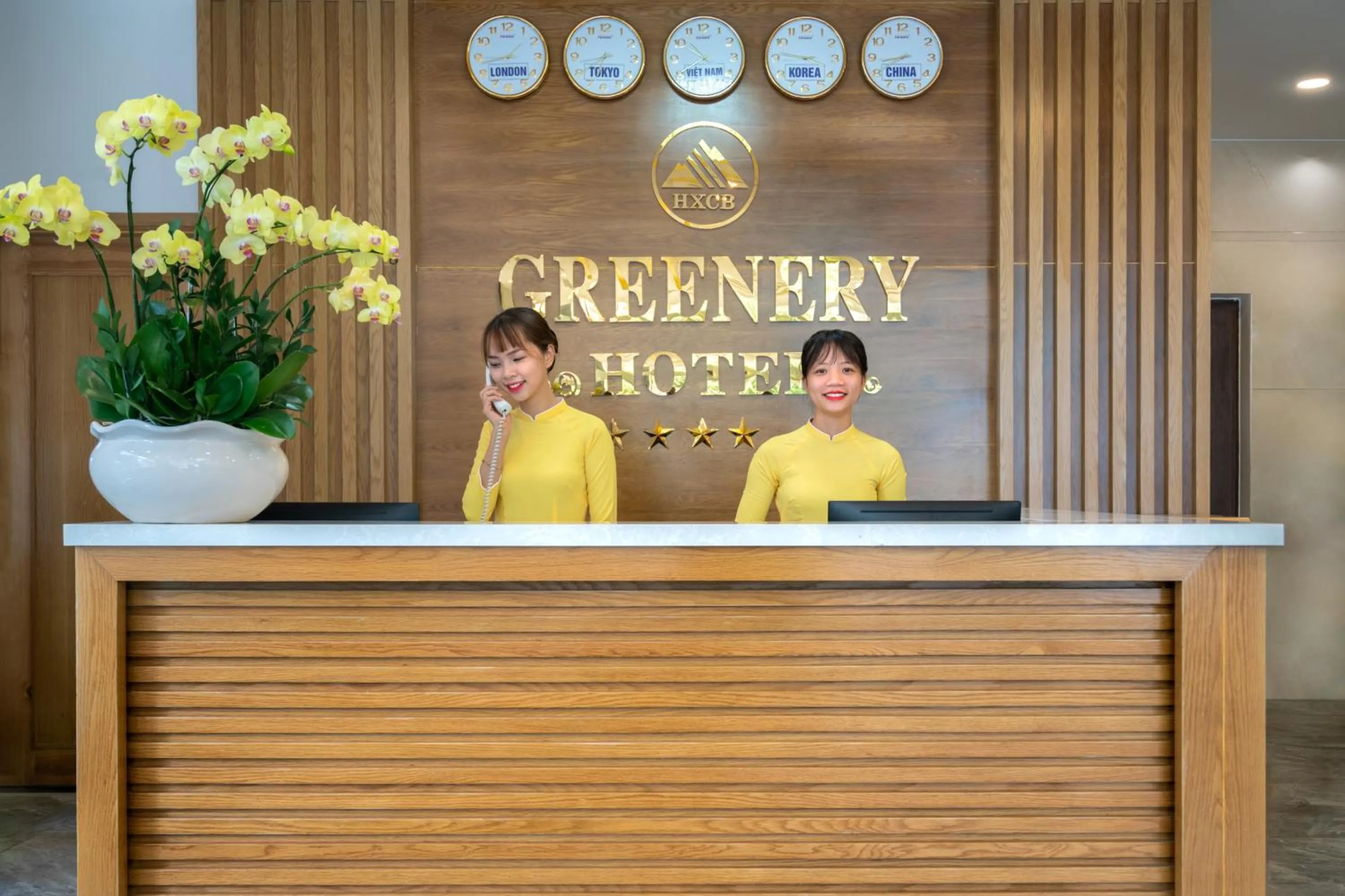 Staff in Greenery Hotel