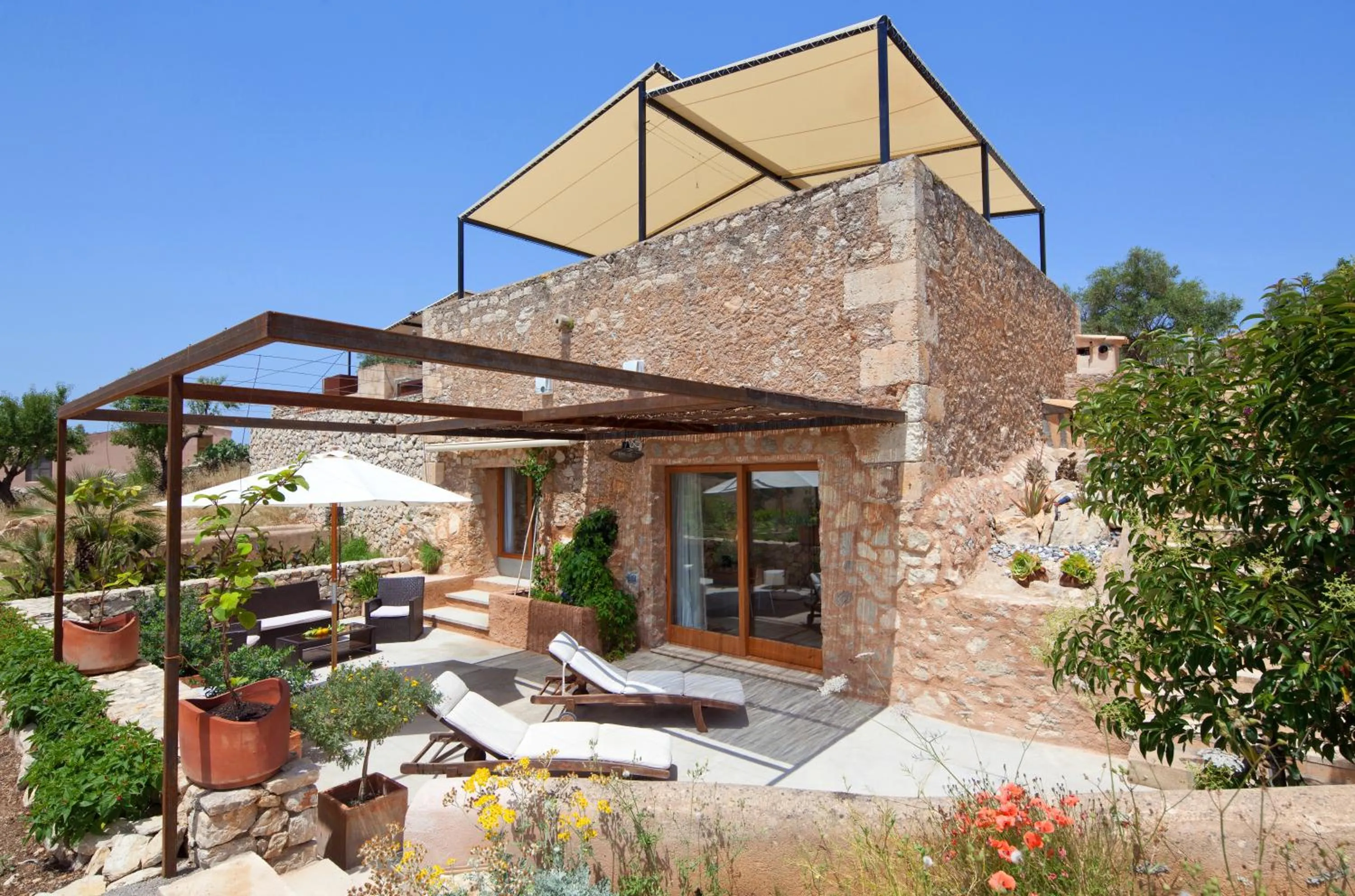 Patio in Agroturismo Ses Cases de Fetget