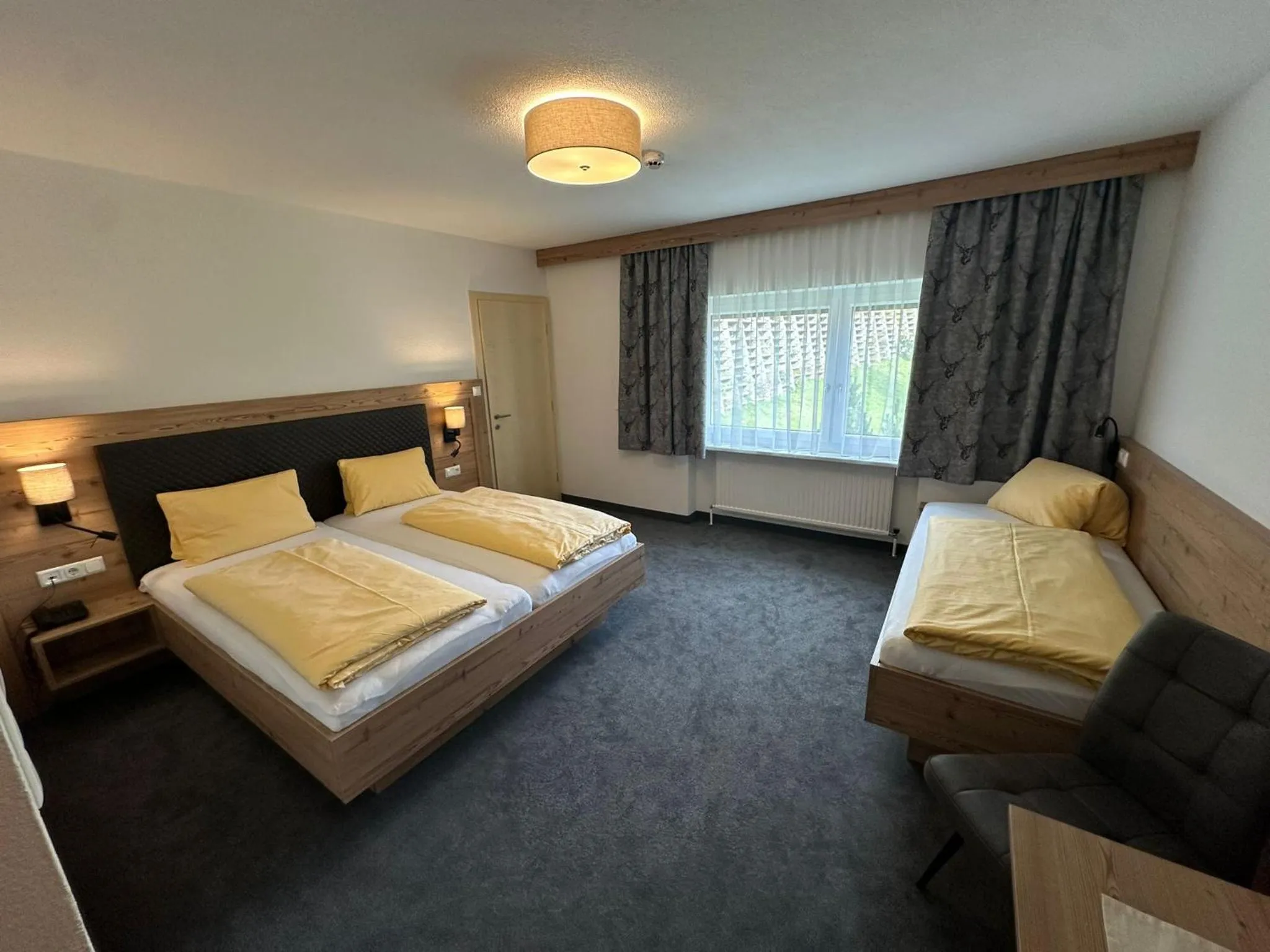 Bedroom, Bed in Hotel Garni Dorfblick