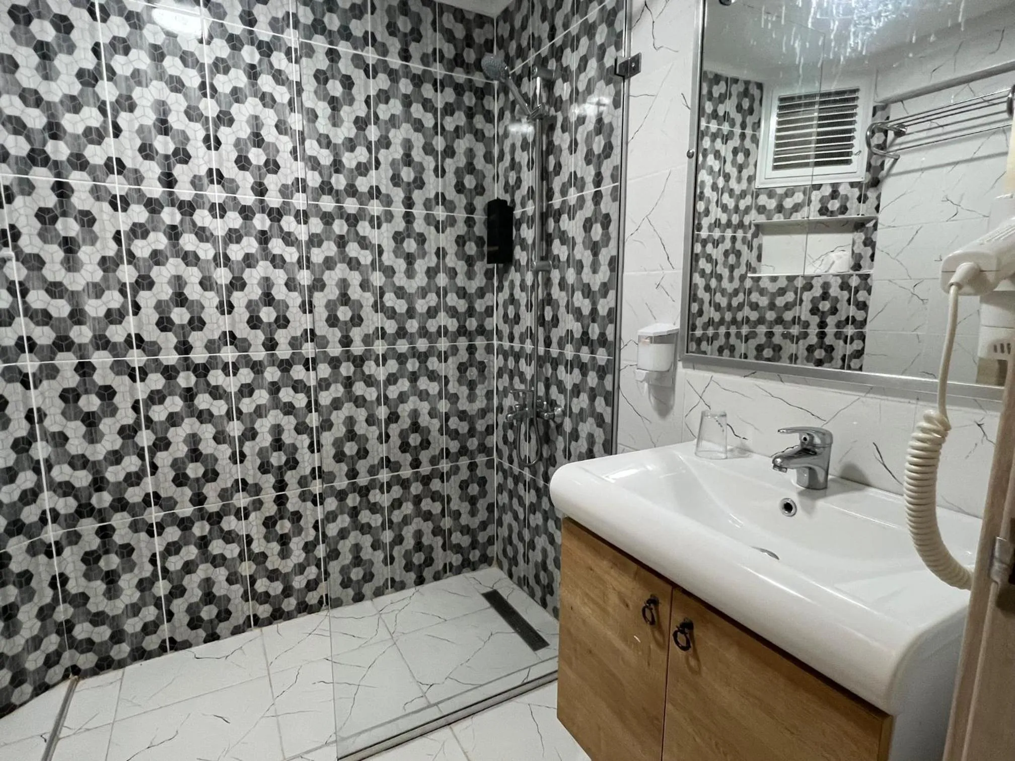 Shower in Ibrahim Bey Hotel