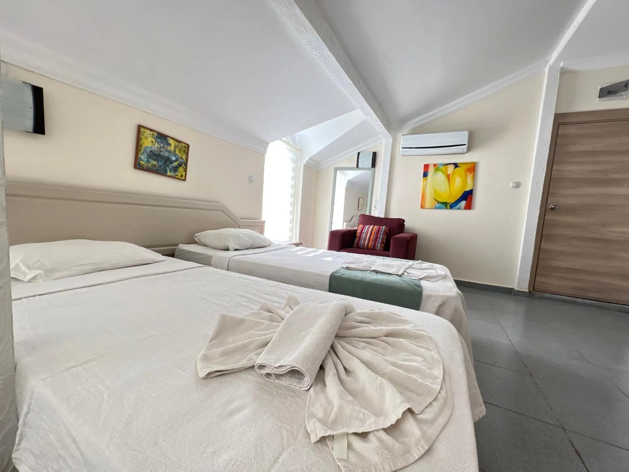 Bed in Ibrahim Bey Hotel