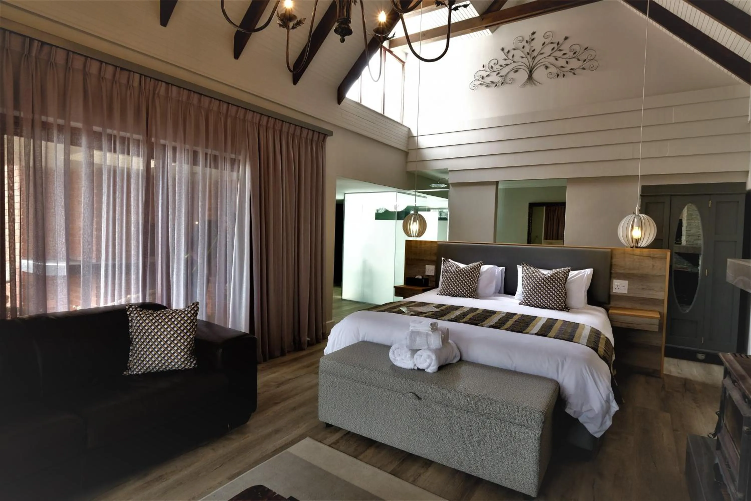 Bed in Dolphin Dunes Guesthouse