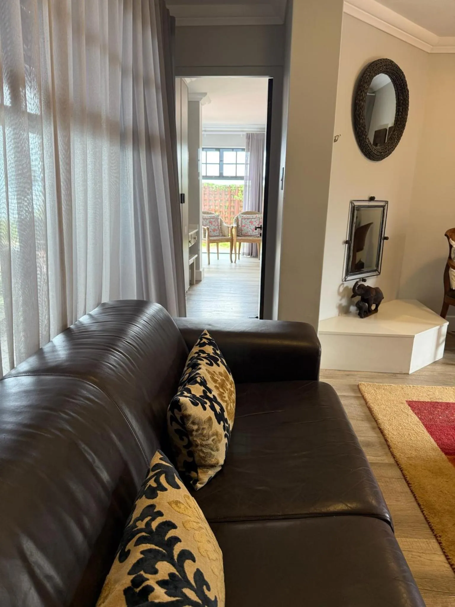 Living room in Dolphin Dunes Guesthouse