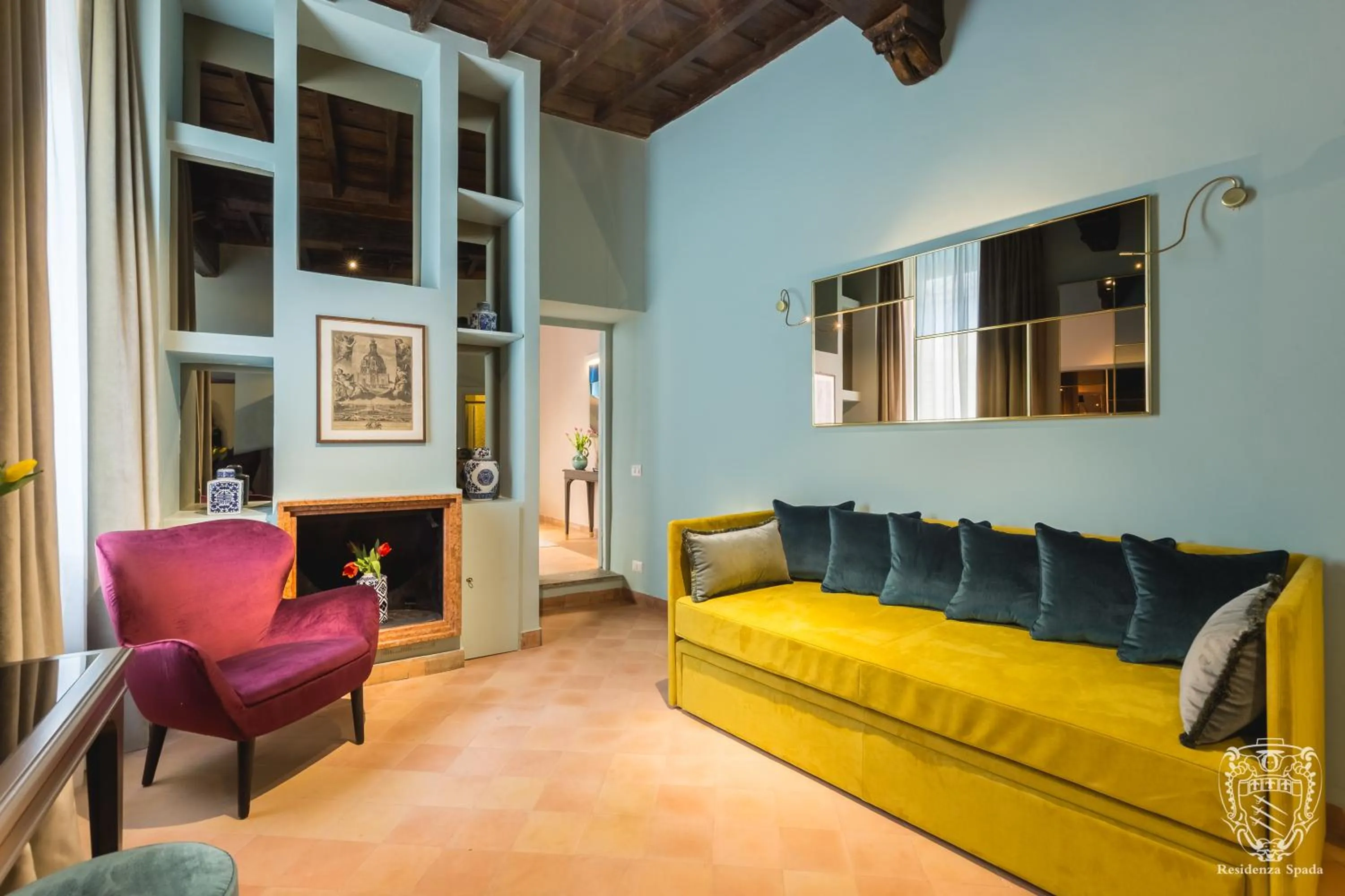 Living room in Residenza Spada