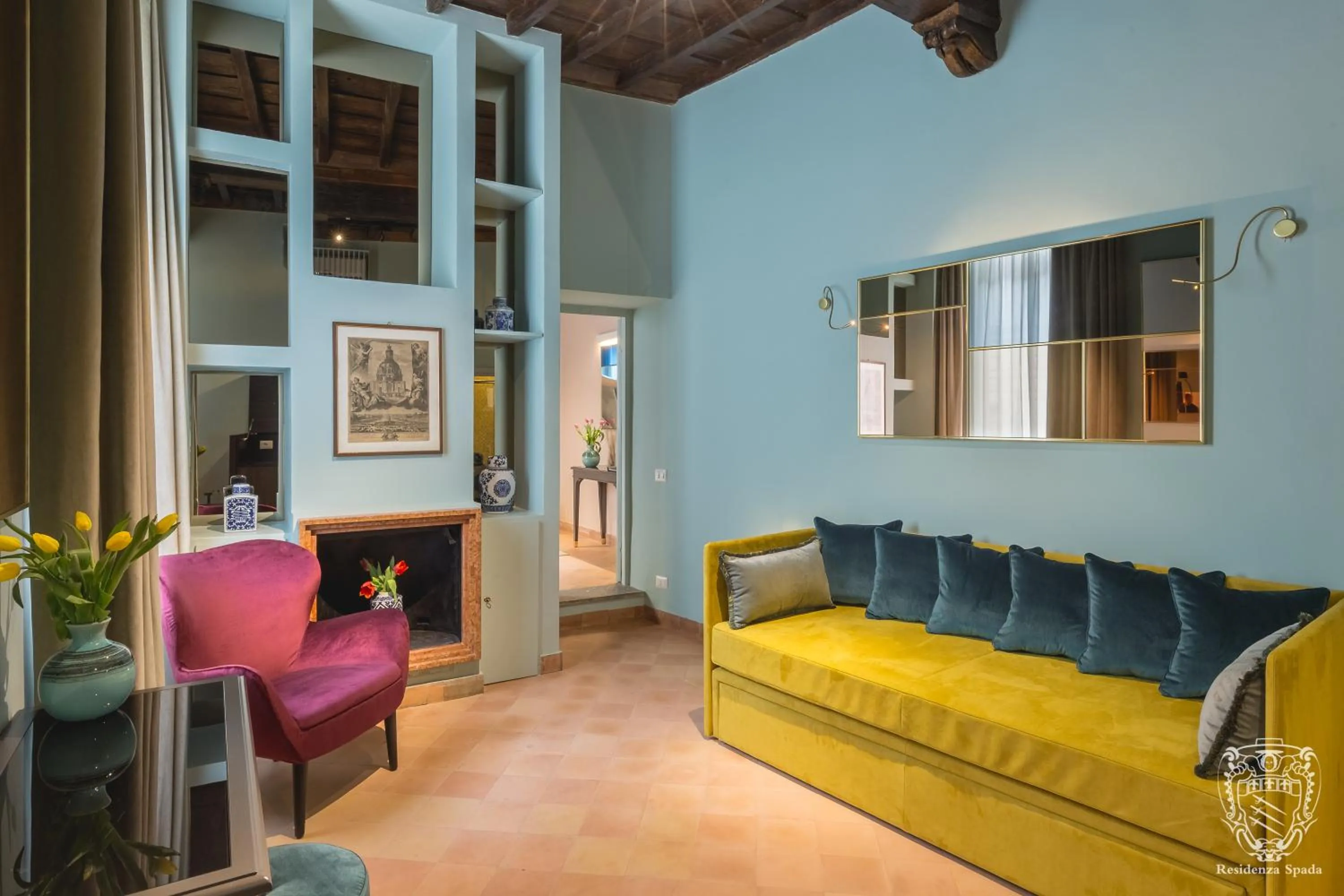 Living room in Residenza Spada