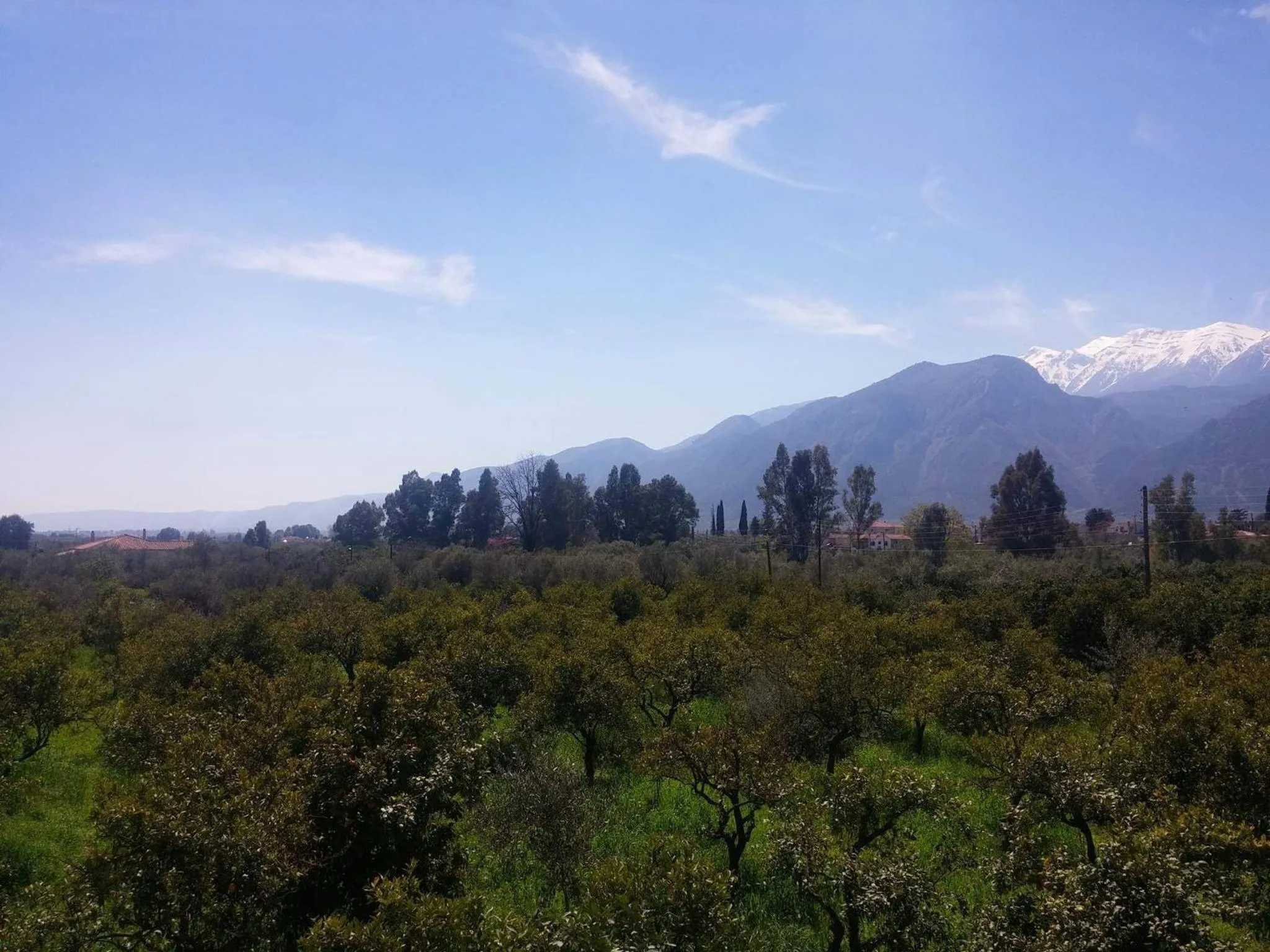 Garden view in Taygetos