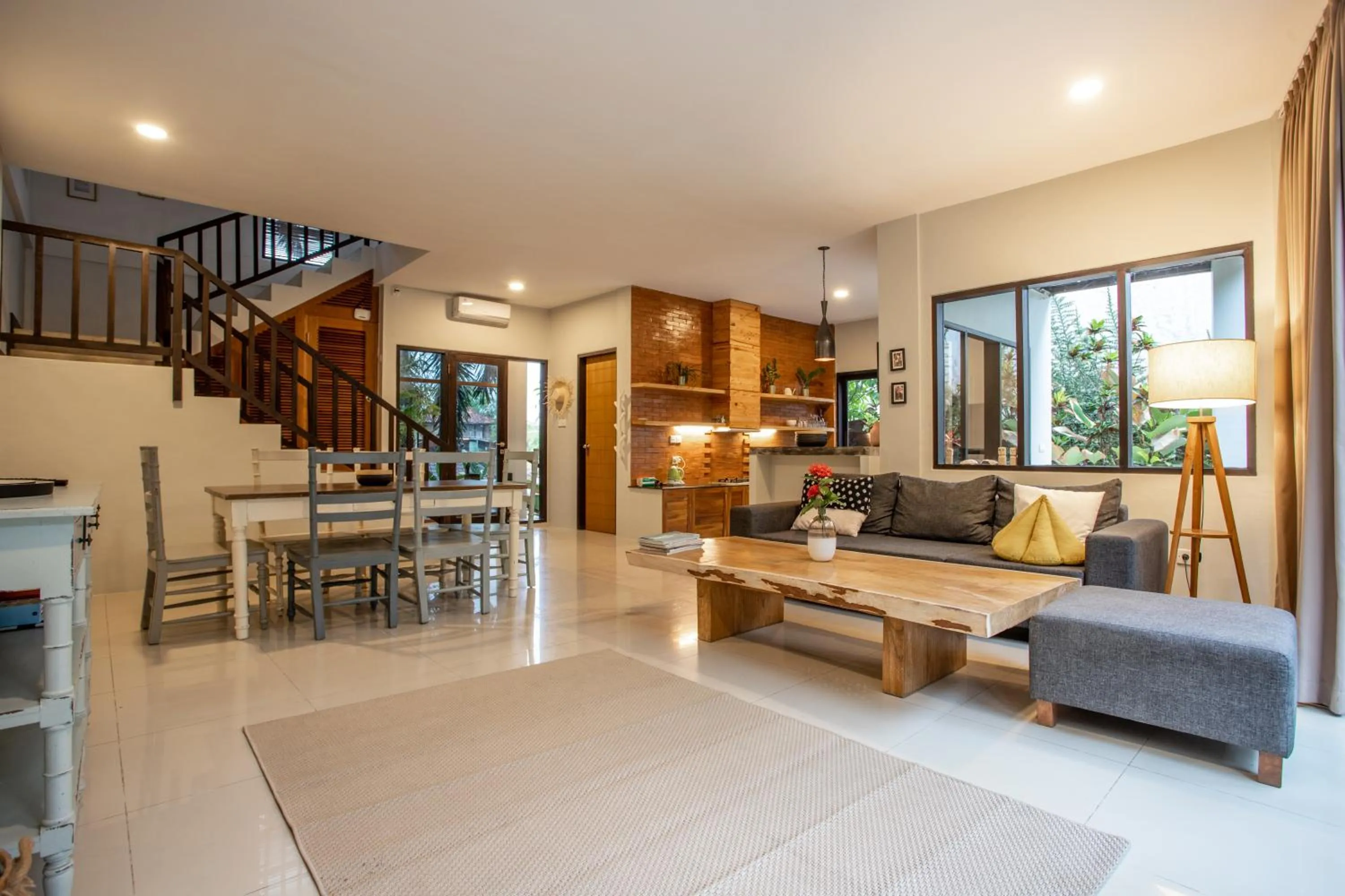 Living room in Balian Surf Villas