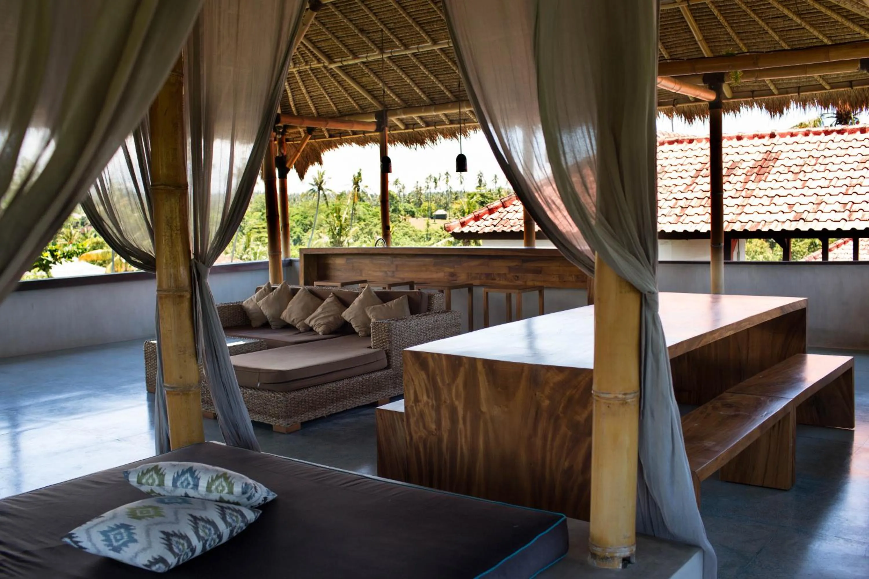 Patio in Balian Surf Villas