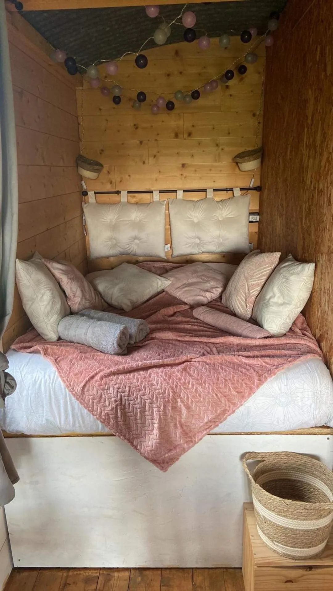 Bed in Chambre avec spa privé