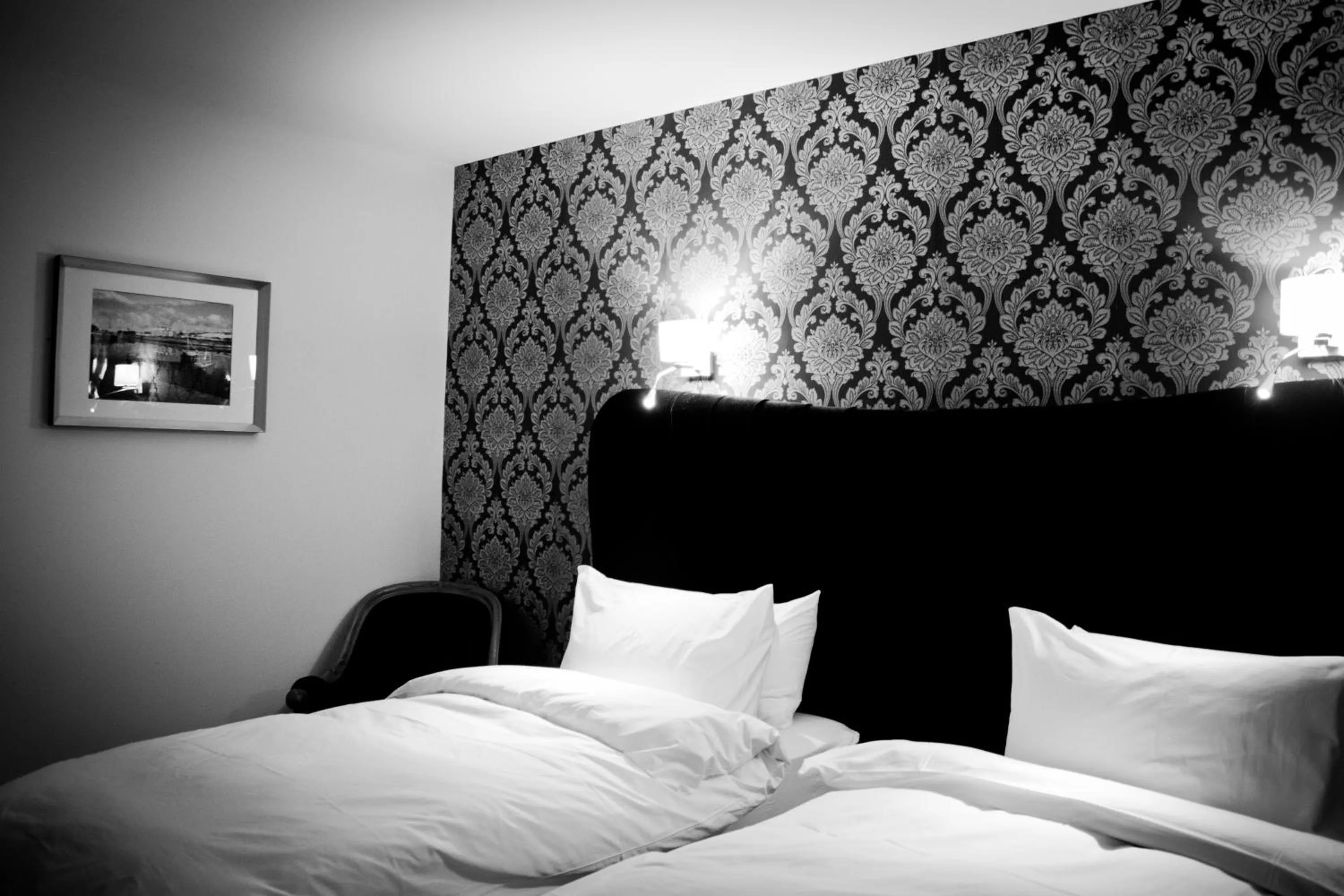 Bed in The Talbot Hotel