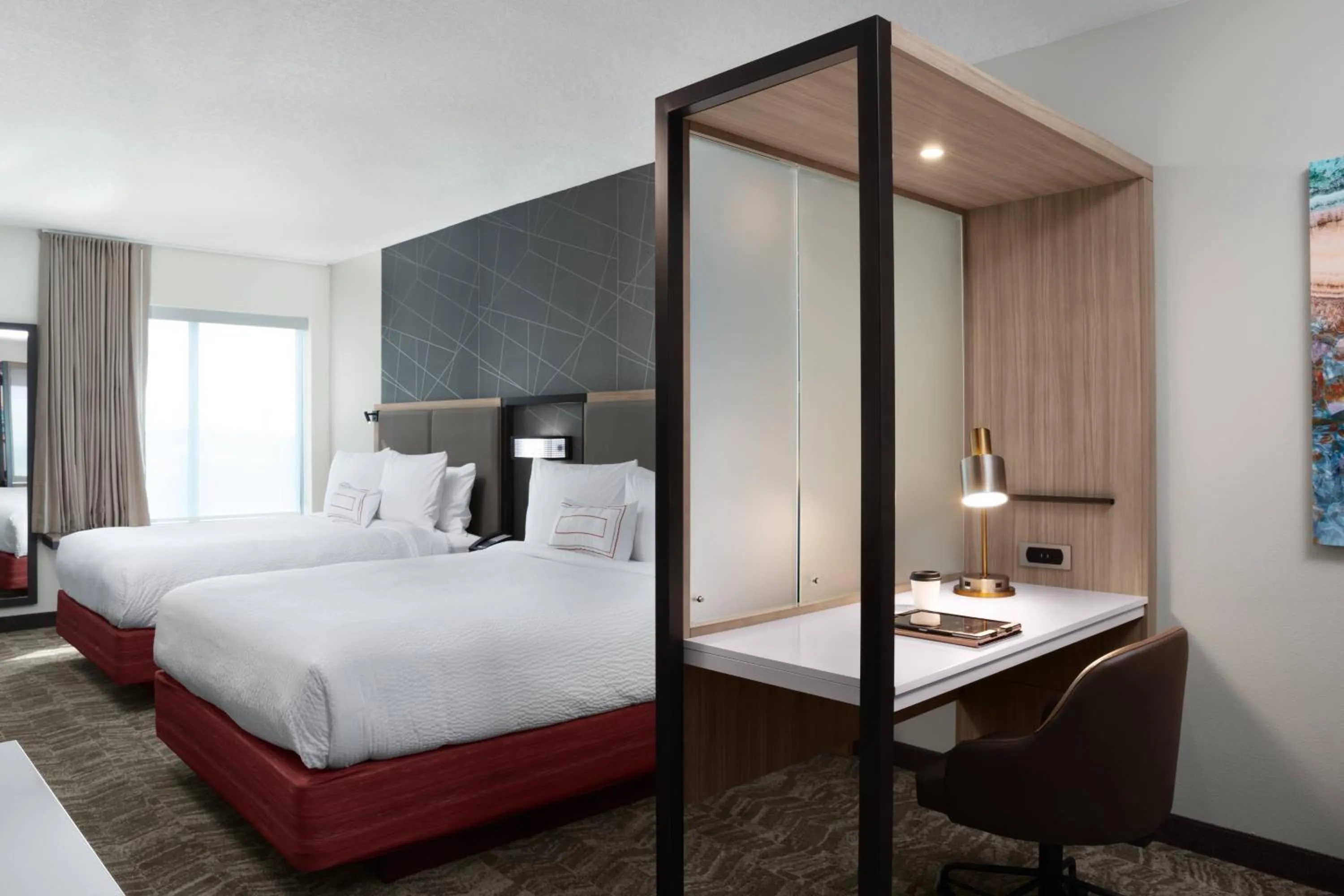 Photo of the whole room, Bed in SpringHill Suites by Marriott Orlando Theme Parks Lake Buena Vista