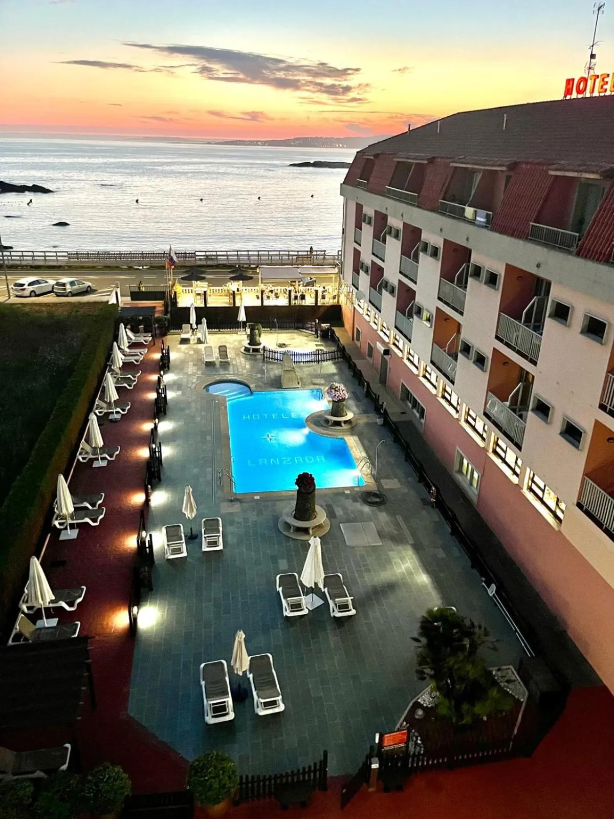 Pool view in Hotel Nuevo Lanzada
